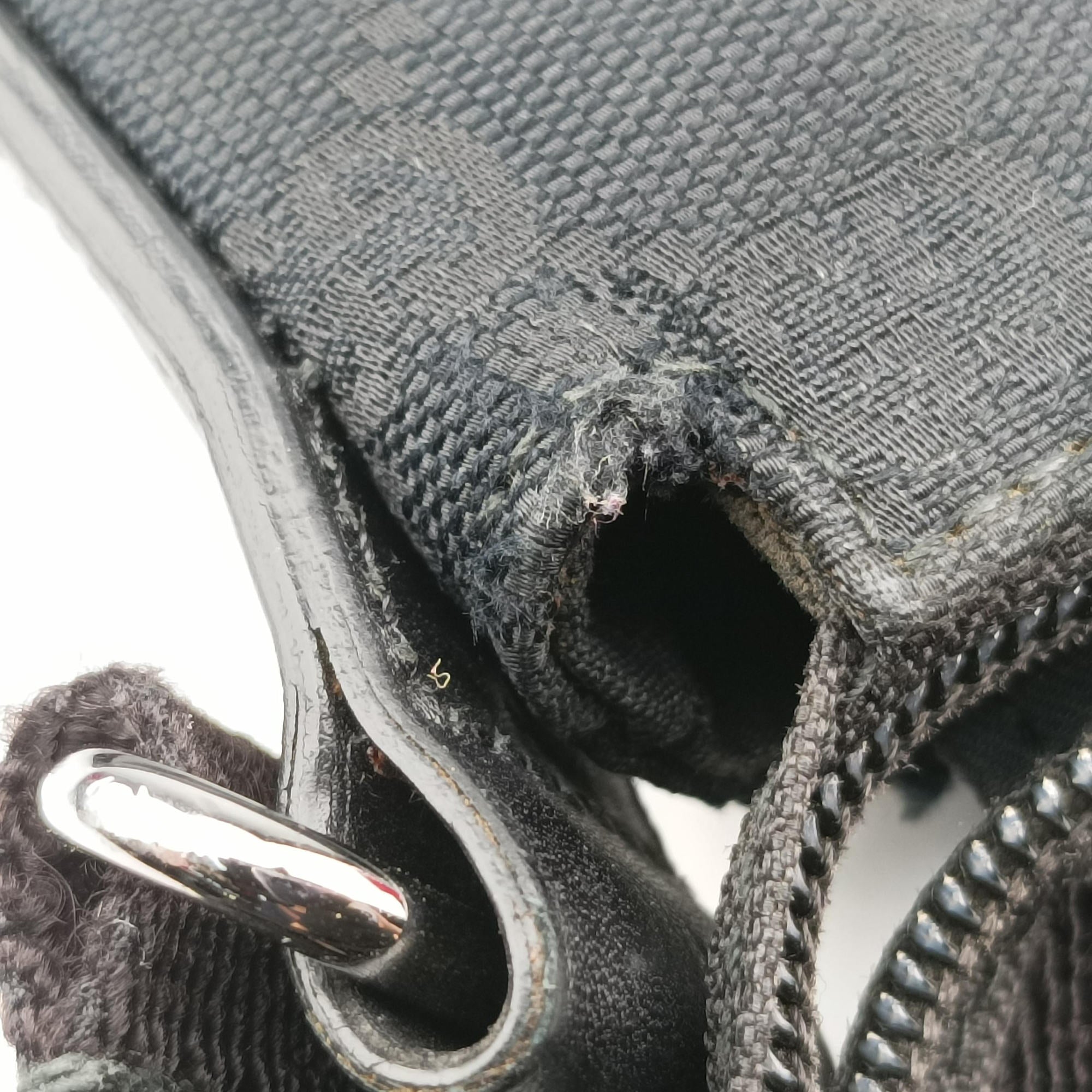 Flora Black Leather×Canvas 145857 E010120725フローラ ブラック レザー×キャンバス 145857 E010120725