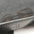 Flora Black Leather×Canvas 145857 E010120725フローラ ブラック レザー×キャンバス 145857 E010120725