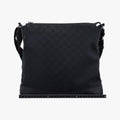 Flora Black Leather×Canvas 145857 E010120725フローラ ブラック レザー×キャンバス 145857 E010120725
