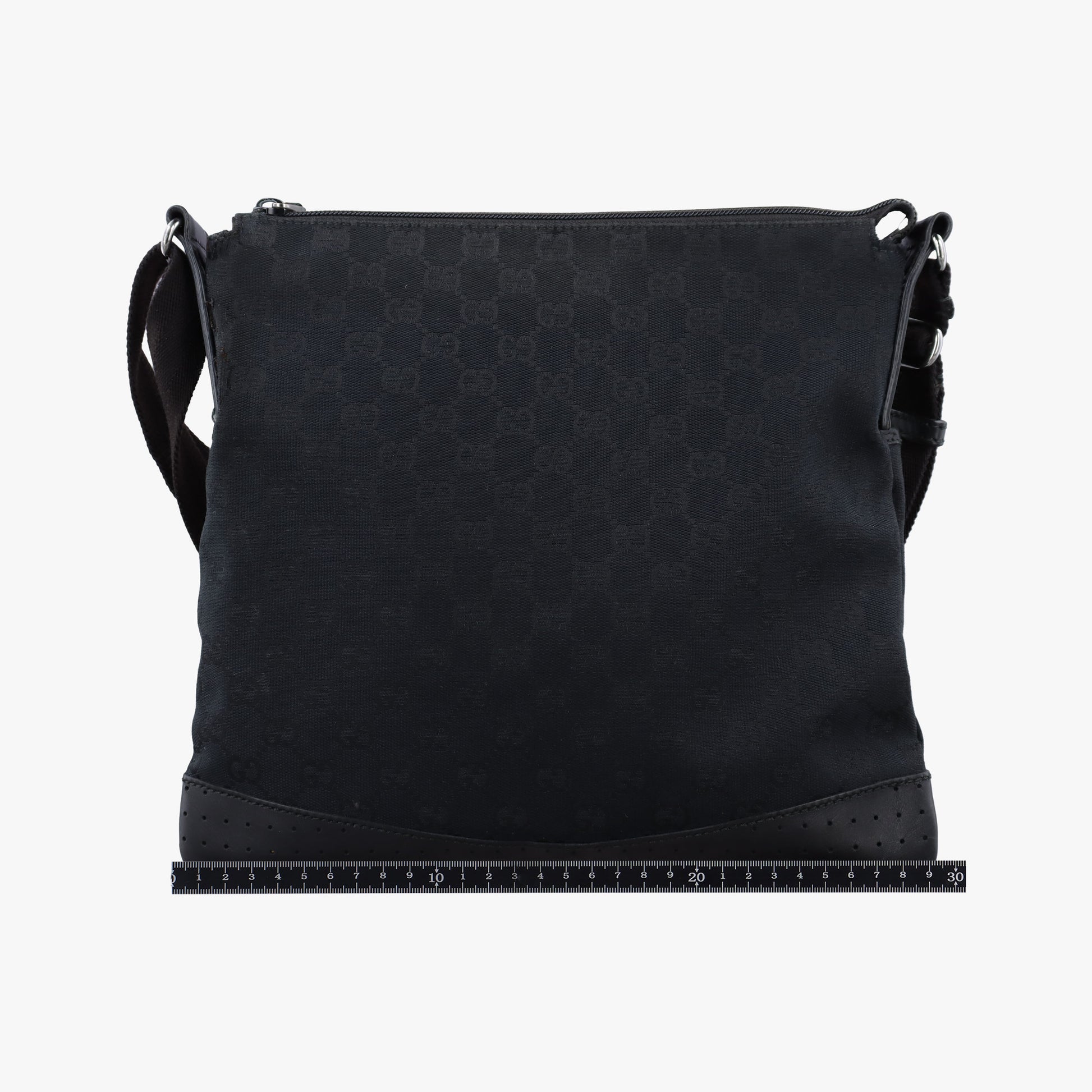 Flora Black Leather×Canvas 145857 E010120725フローラ ブラック レザー×キャンバス 145857 E010120725