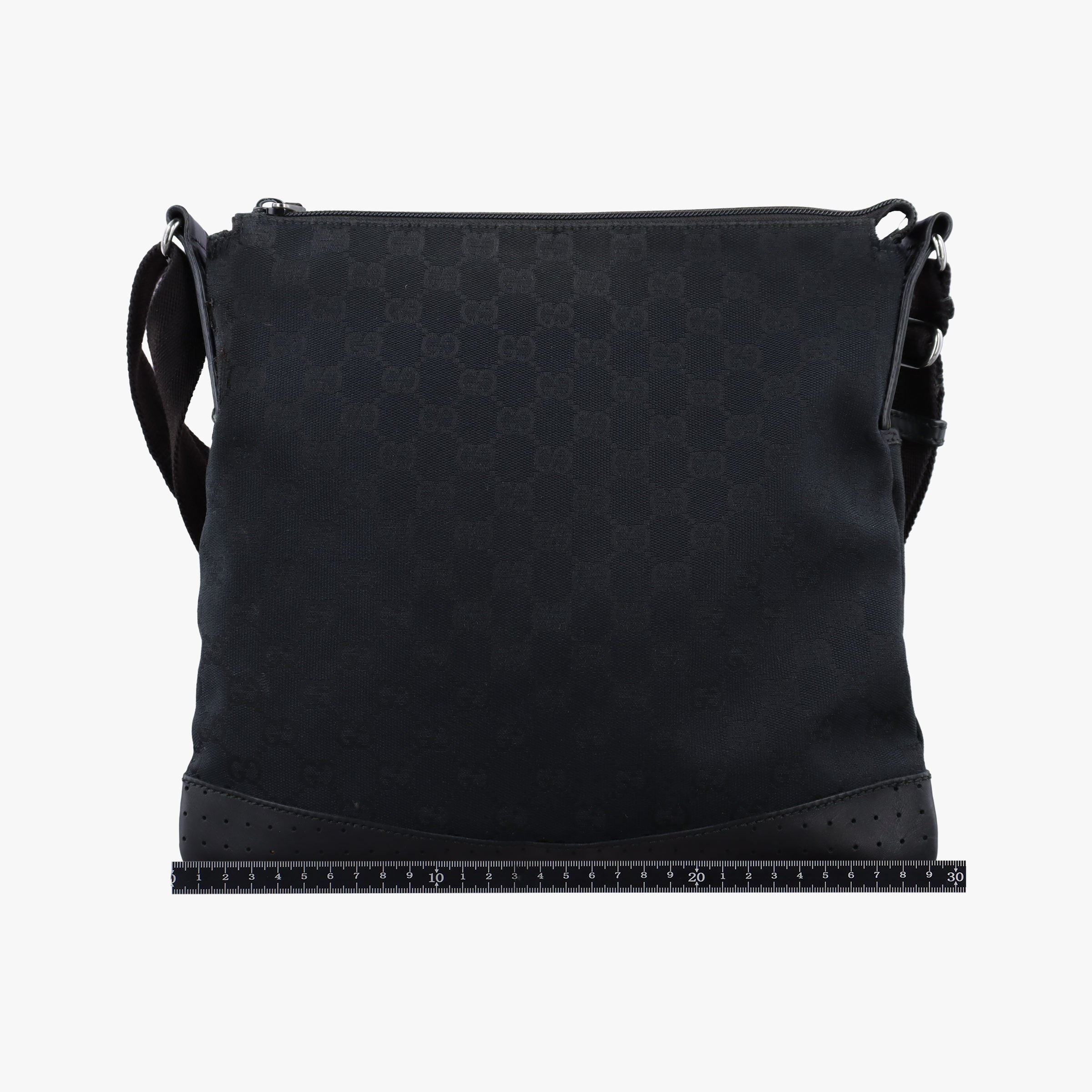 Flora Black Leather×Canvas 145857 E010120725フローラ ブラック レザー×キャンバス 145857 E010120725
