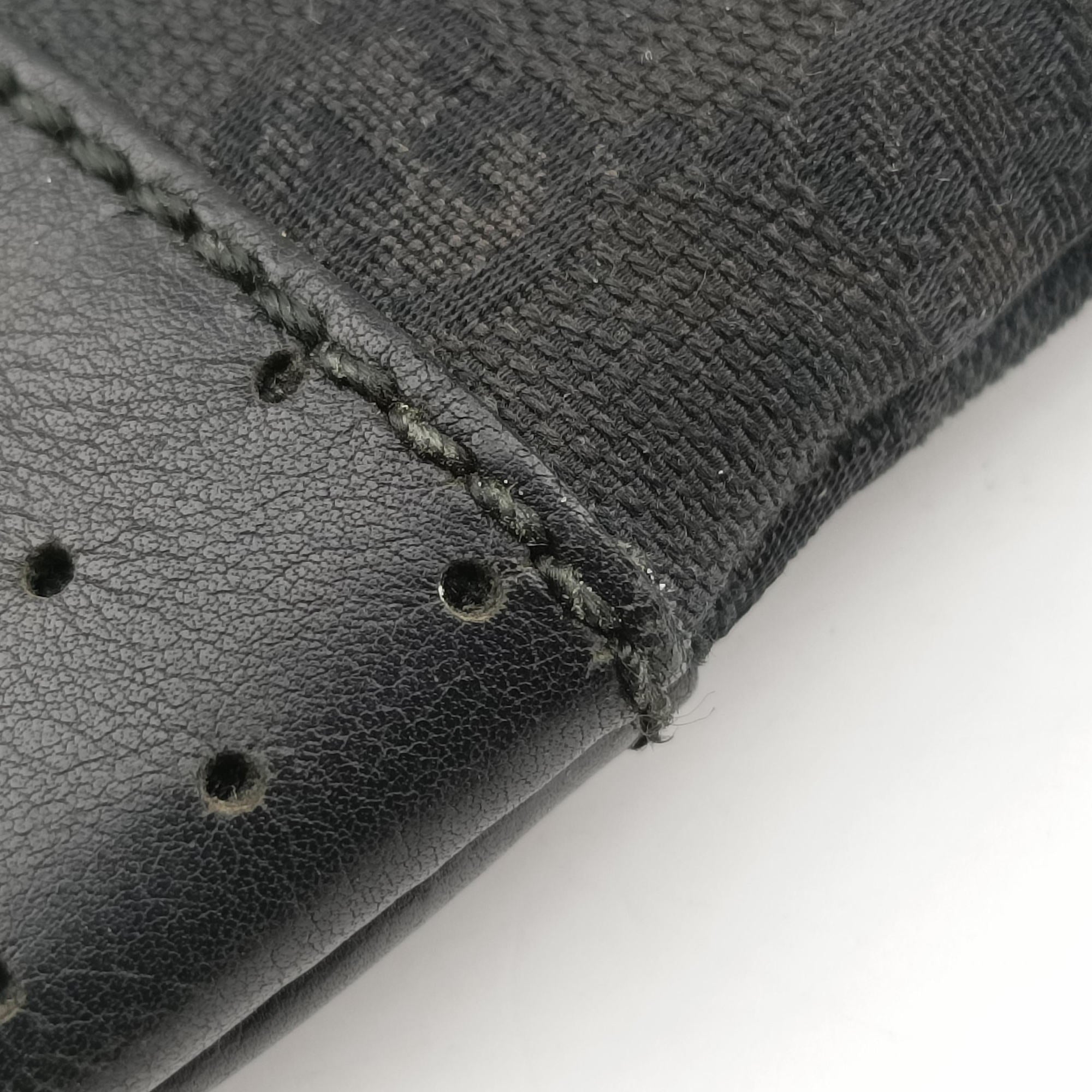 Flora Black Leather×Canvas 145857 E010120725フローラ ブラック レザー×キャンバス 145857 E010120725