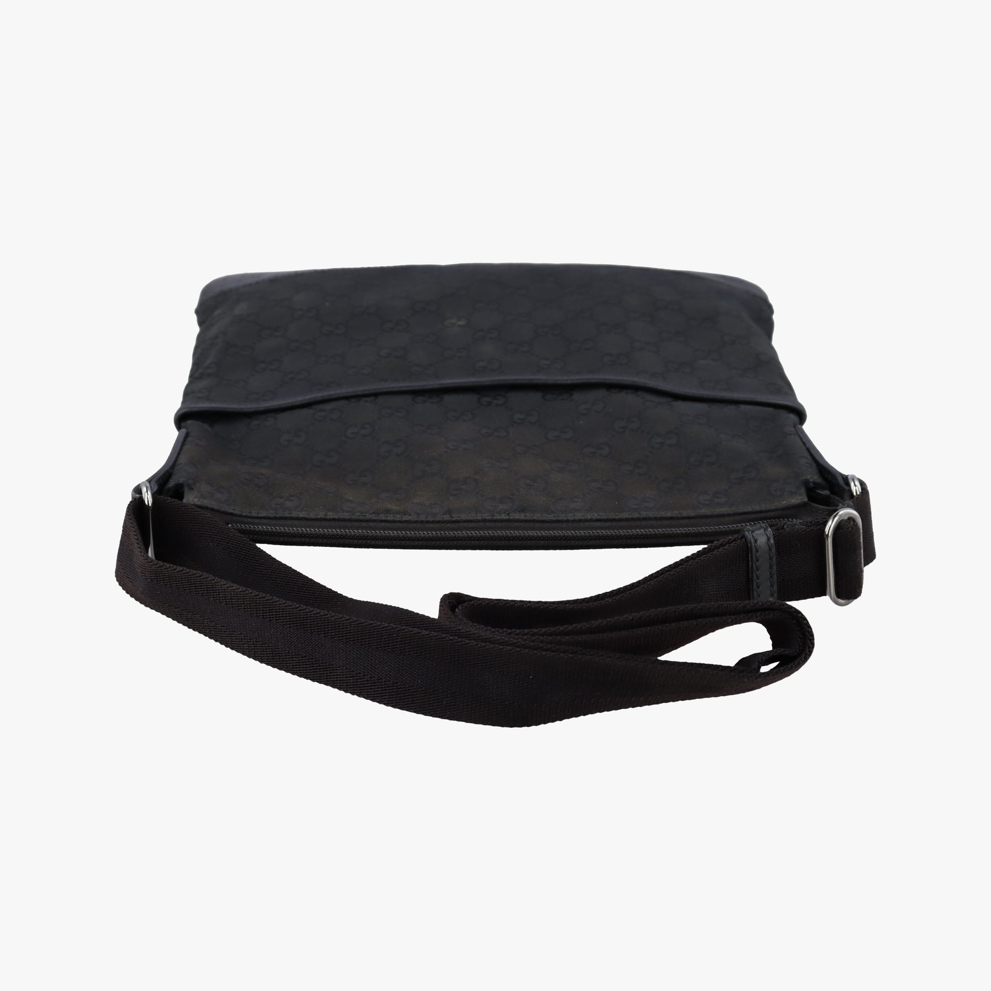 Flora Black Leather×Canvas 145857 E010120725フローラ ブラック レザー×キャンバス 145857 E010120725