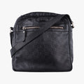 GG Imprime Messenger Black Leather 201448 F011091114GGインプリメ メッセンジャー ブラック レザー 201448 F011091114