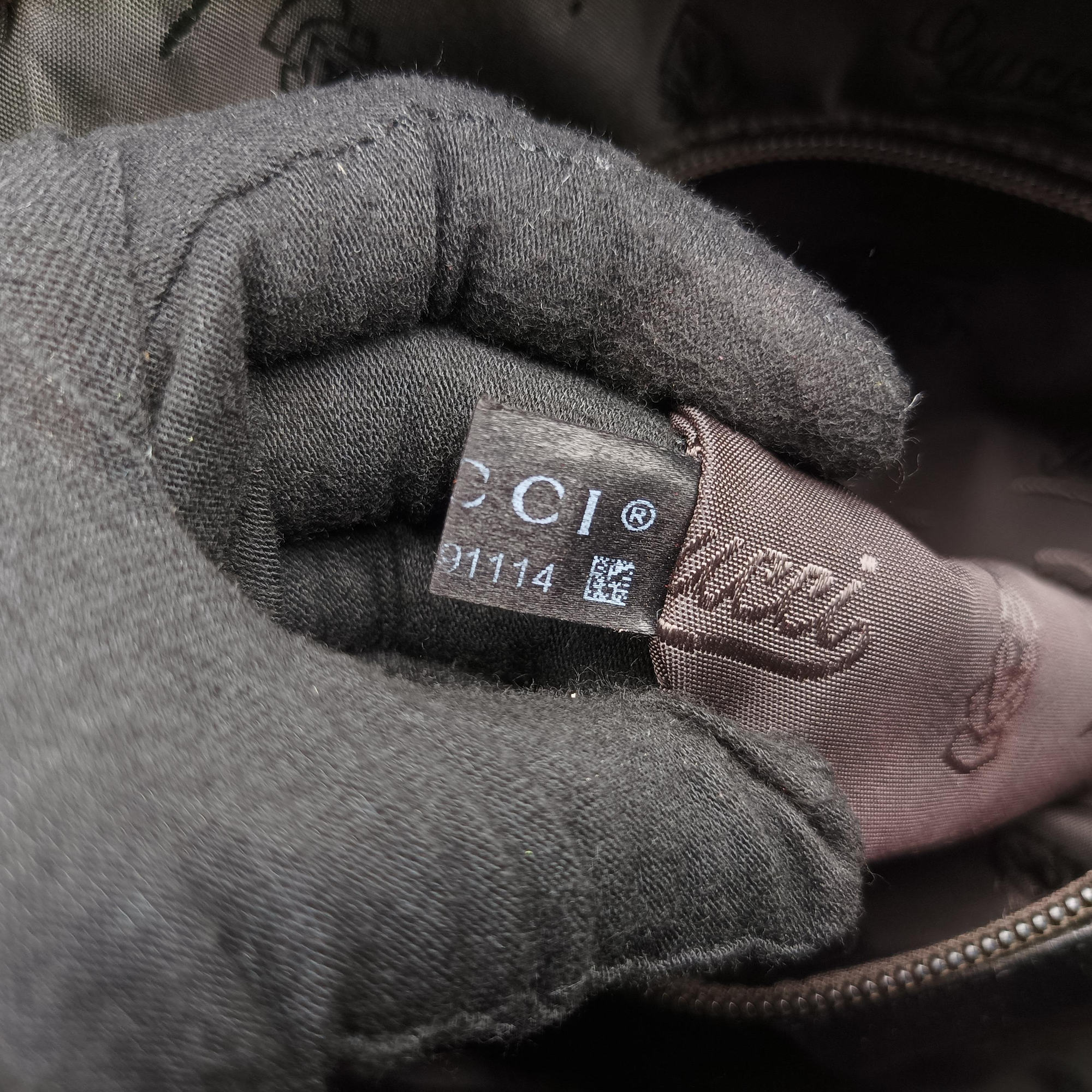 GG Imprime Messenger Black Leather 201448 F011091114GGインプリメ メッセンジャー ブラック レザー 201448 F011091114