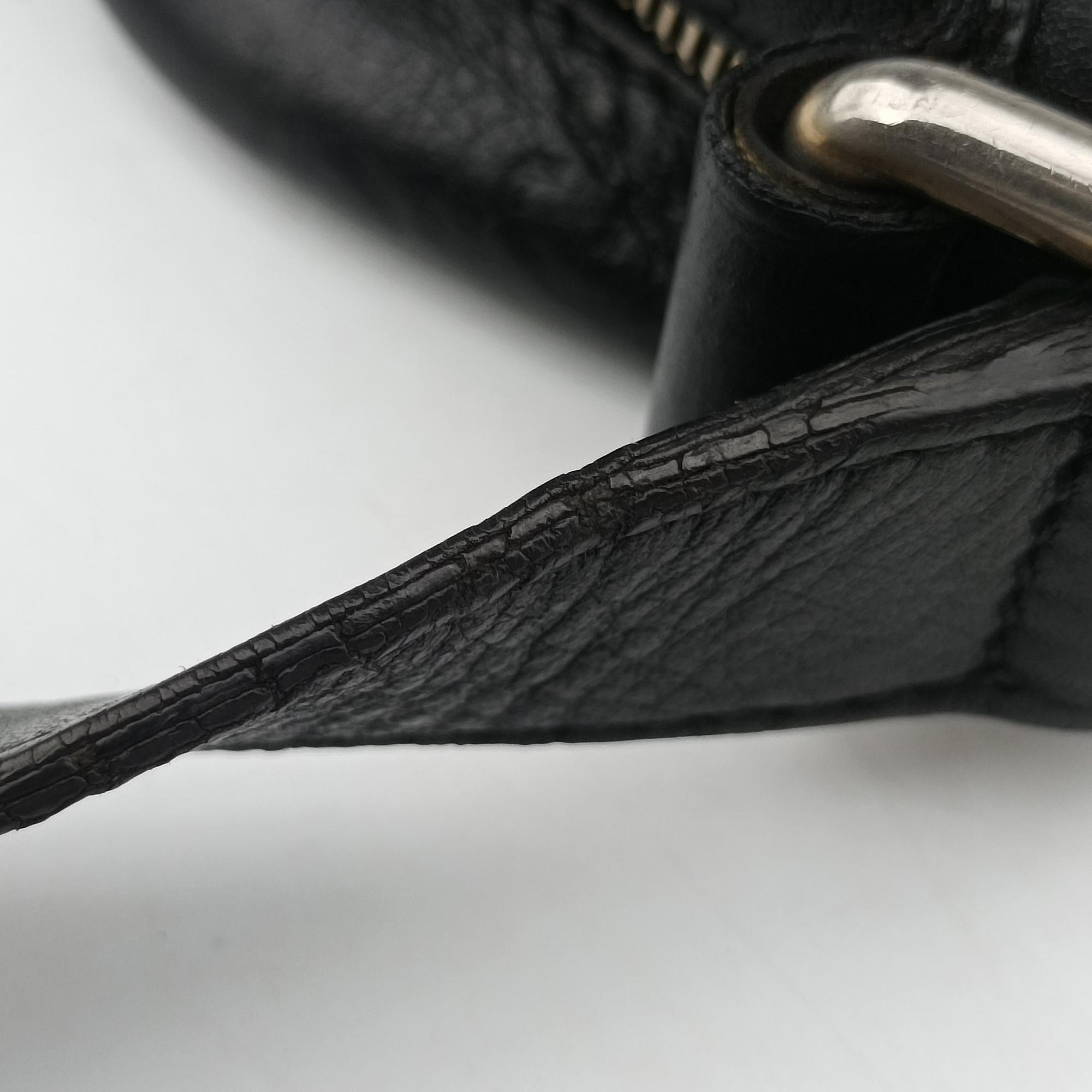 GG Imprime Messenger Black Leather 201448 F011091114GGインプリメ メッセンジャー ブラック レザー 201448 F011091114