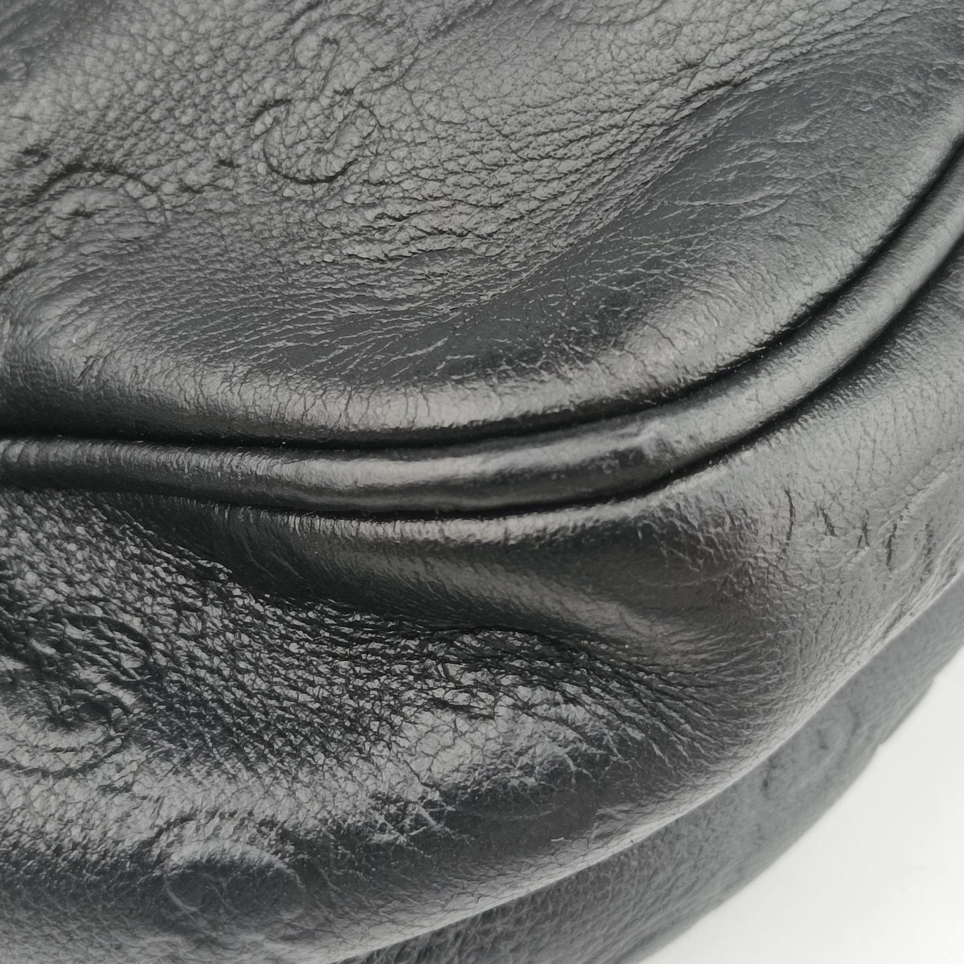 GG Imprime Messenger Black Leather 201448 F011091114GGインプリメ メッセンジャー ブラック レザー 201448 F011091114