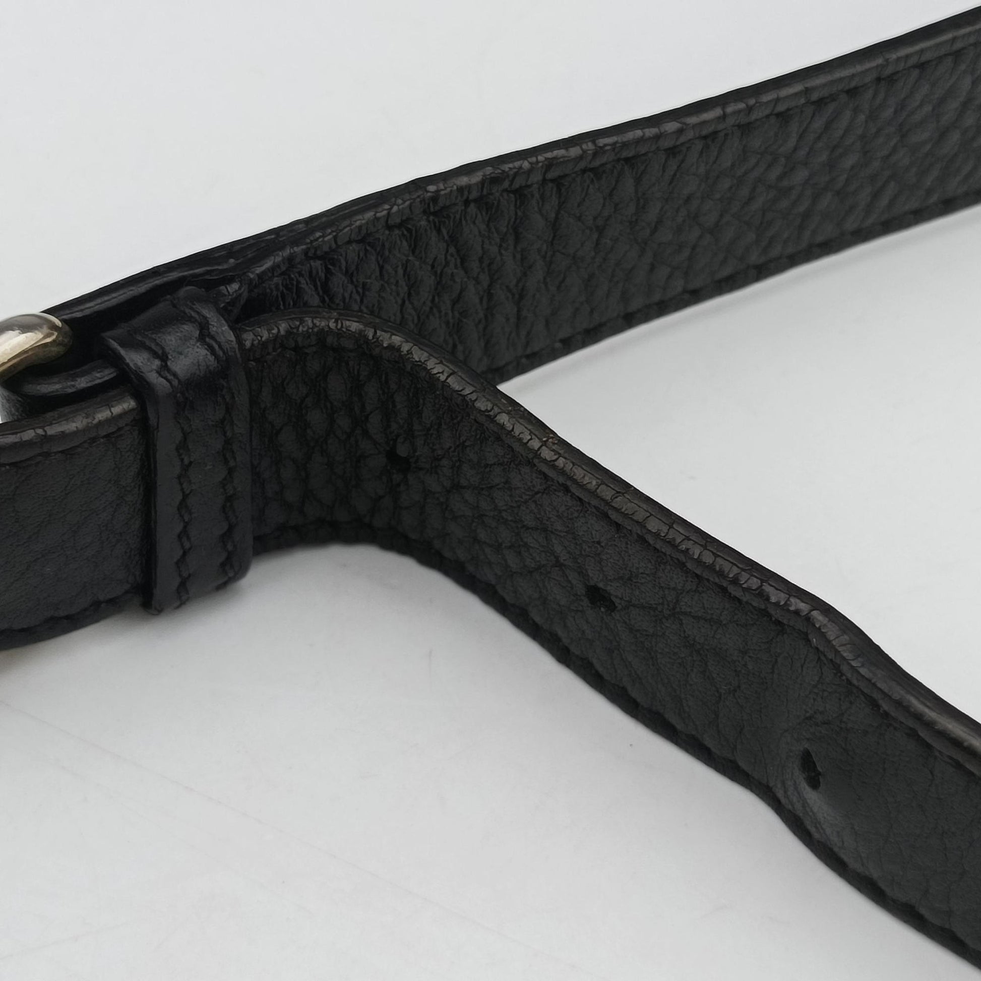 GG Imprime Messenger Black Leather 201448 F011091114GGインプリメ メッセンジャー ブラック レザー 201448 F011091114