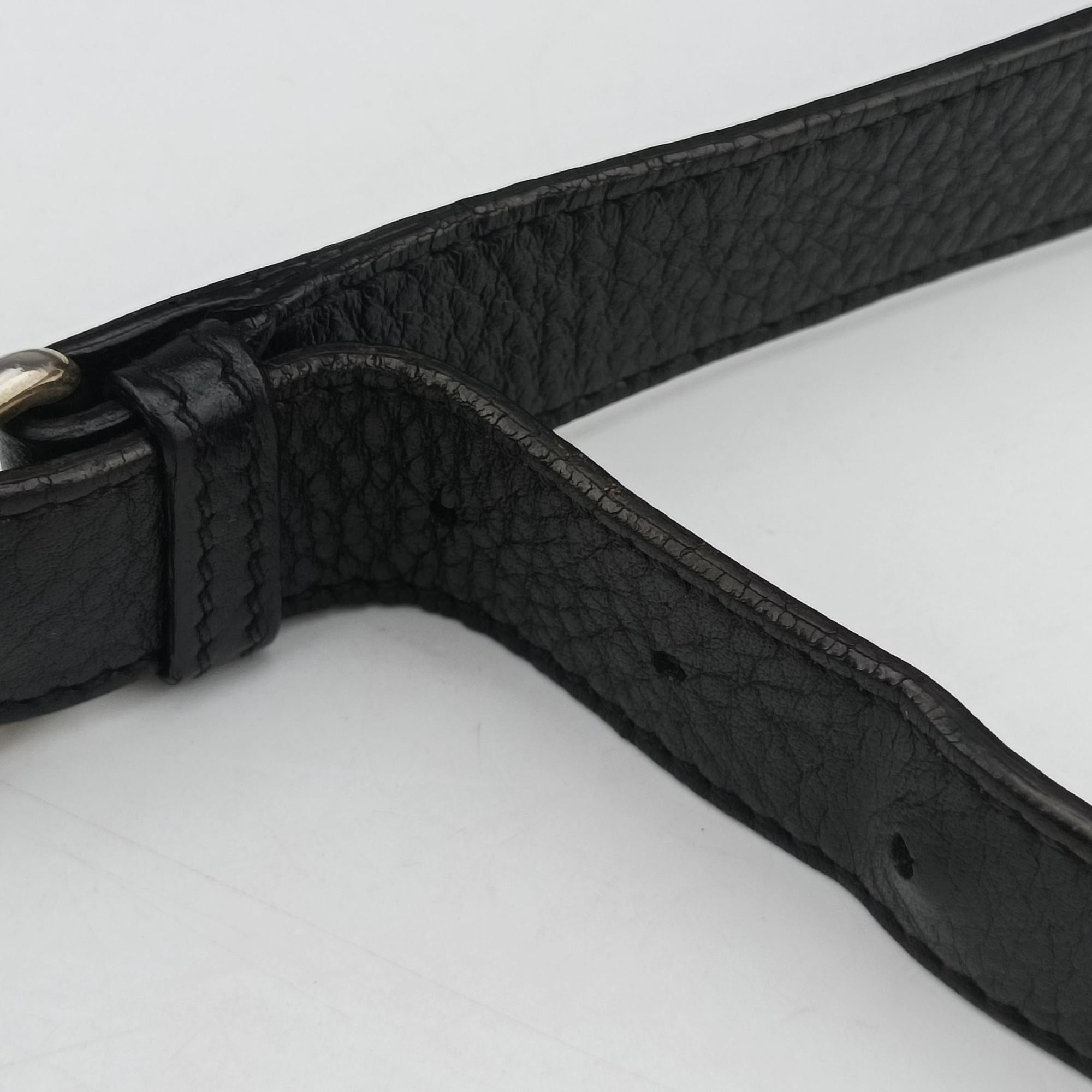 GG Imprime Messenger Black Leather 201448 F011091114GGインプリメ メッセンジャー ブラック レザー 201448 F011091114