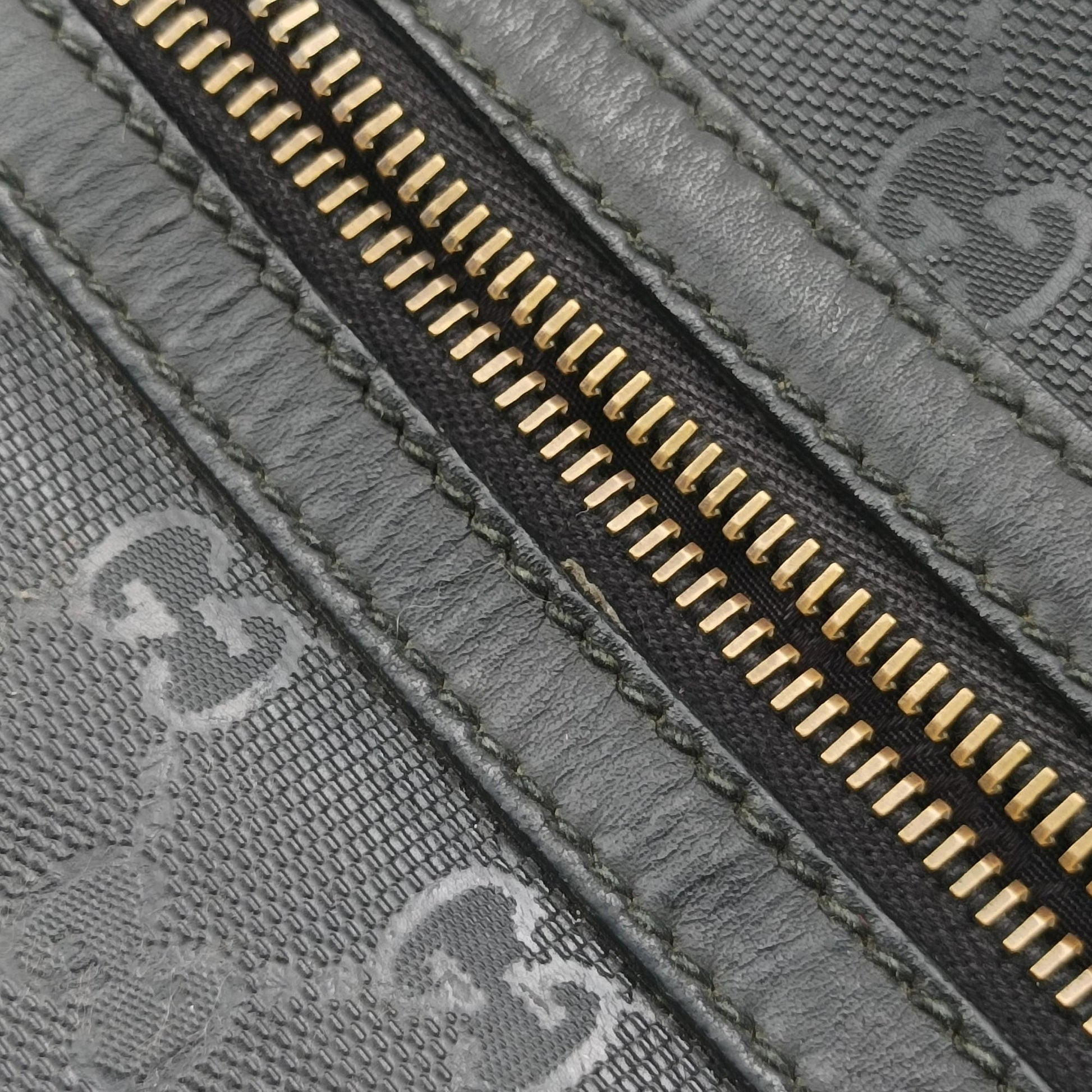 GG Imprime Messenger Black PVC coated canvas x Leather 295257 C015428261GG インプライム メッセンジャー ブラック PVCコーティングキャンバス x レザー 295257 C015428261