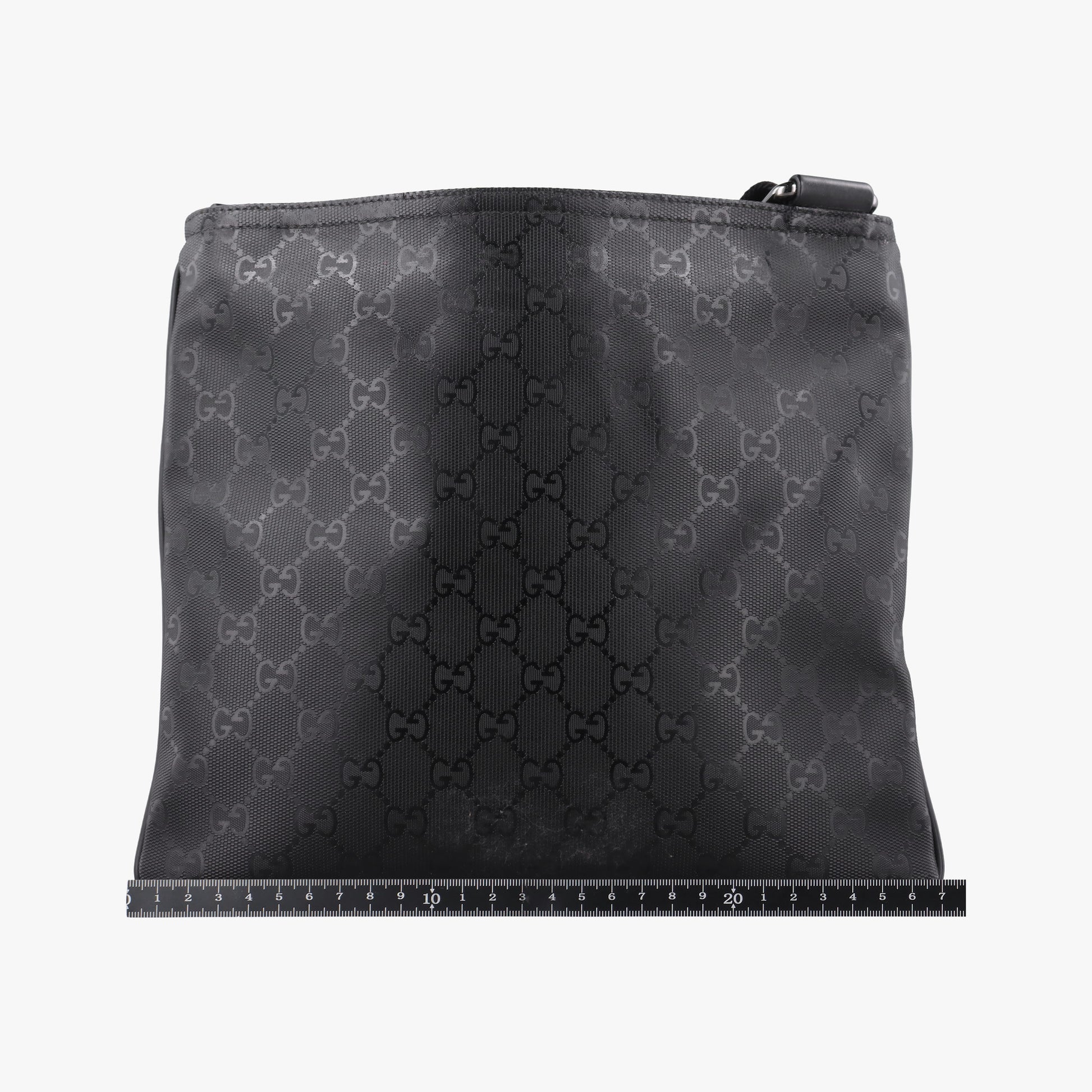 GG Imprime Messenger Black PVC coated canvas x Leather 295257 C015428261GG インプライム メッセンジャー ブラック PVCコーティングキャンバス x レザー 295257 C015428261
