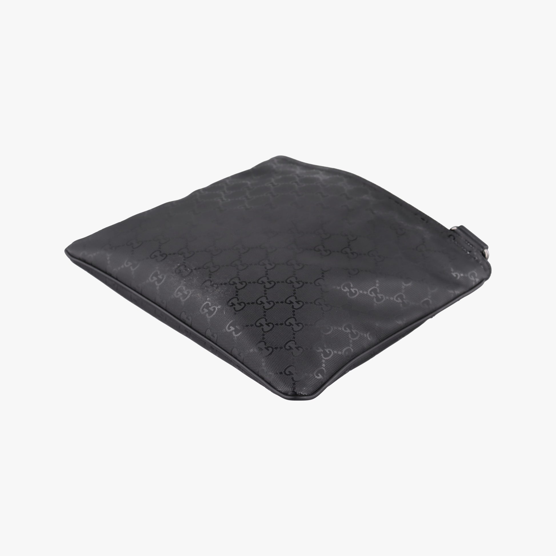 GG Imprime Messenger Black PVC coated canvas x Leather 295257 C015428261GG インプライム メッセンジャー ブラック PVCコーティングキャンバス x レザー 295257 C015428261