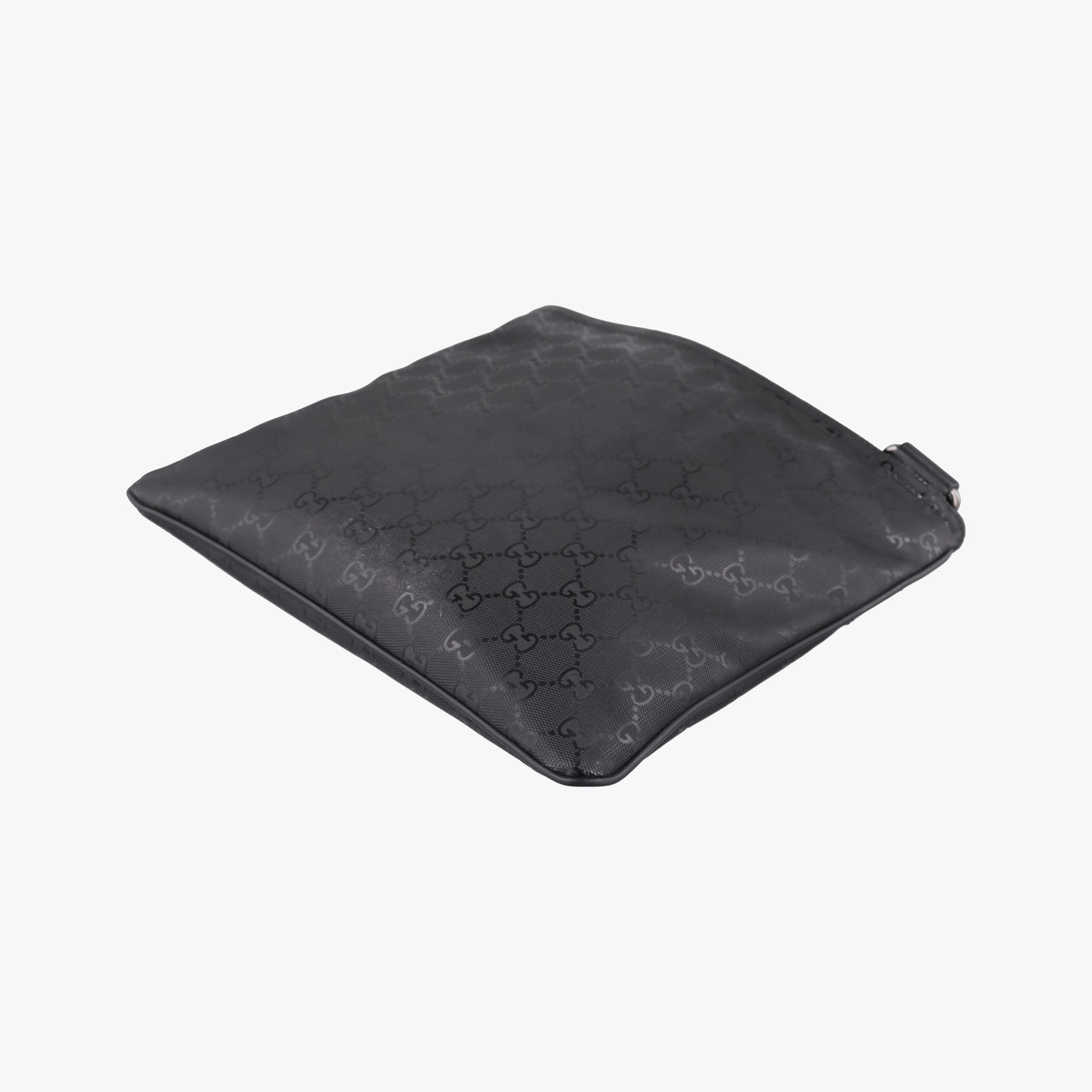 GG Imprime Messenger Black PVC coated canvas x Leather 295257 C015428261GG インプライム メッセンジャー ブラック PVCコーティングキャンバス x レザー 295257 C015428261