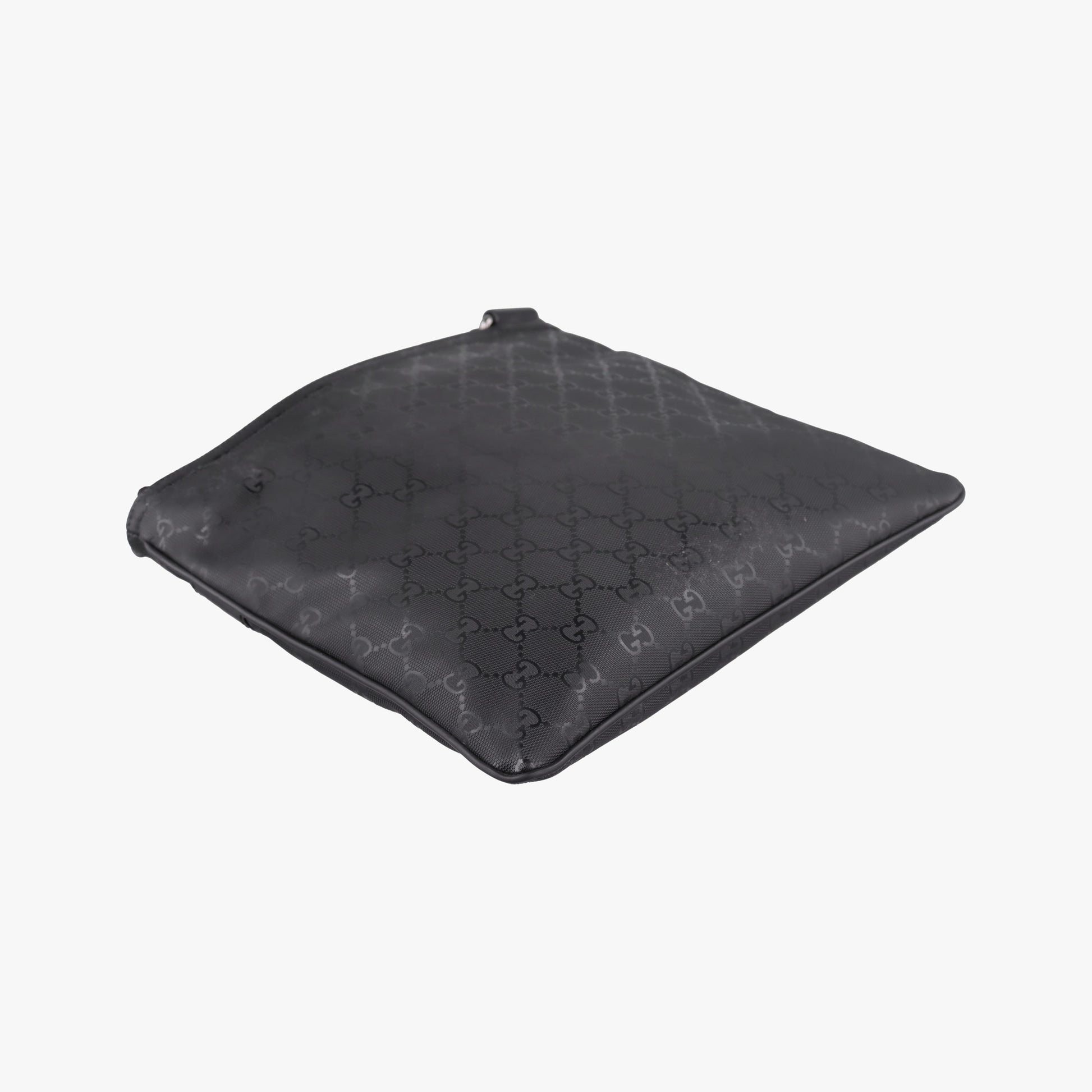 GG Imprime Messenger Black PVC coated canvas x Leather 295257 C015428261GG インプライム メッセンジャー ブラック PVCコーティングキャンバス x レザー 295257 C015428261