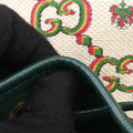 100th Anniversary Ophidia Mini Bucket Green×Multi-color Canvas×Leather 676682 I035885864100周年記念 オフィディア ミニ バケツ グリーン×マルチ キャンバス×レザー 676682 I035885864