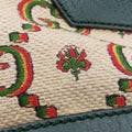 100th Anniversary Ophidia Mini Bucket Green×Multi-color Canvas×Leather 676682 I035885864100周年記念 オフィディア ミニ バケツ グリーン×マルチ キャンバス×レザー 676682 I035885864