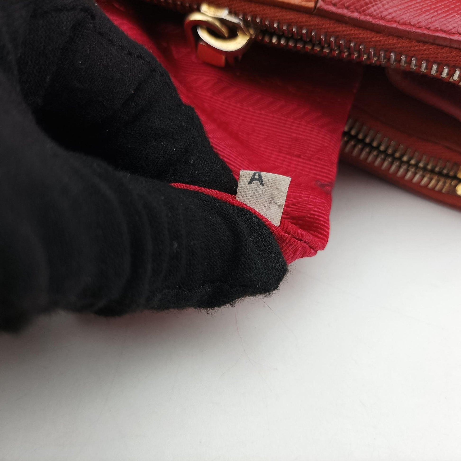 Galleria Orange×red SAFFIANO Leather BN1844 31/Aガレリア オレンジ×レッド サフィアーノレザー BN1844 31/A