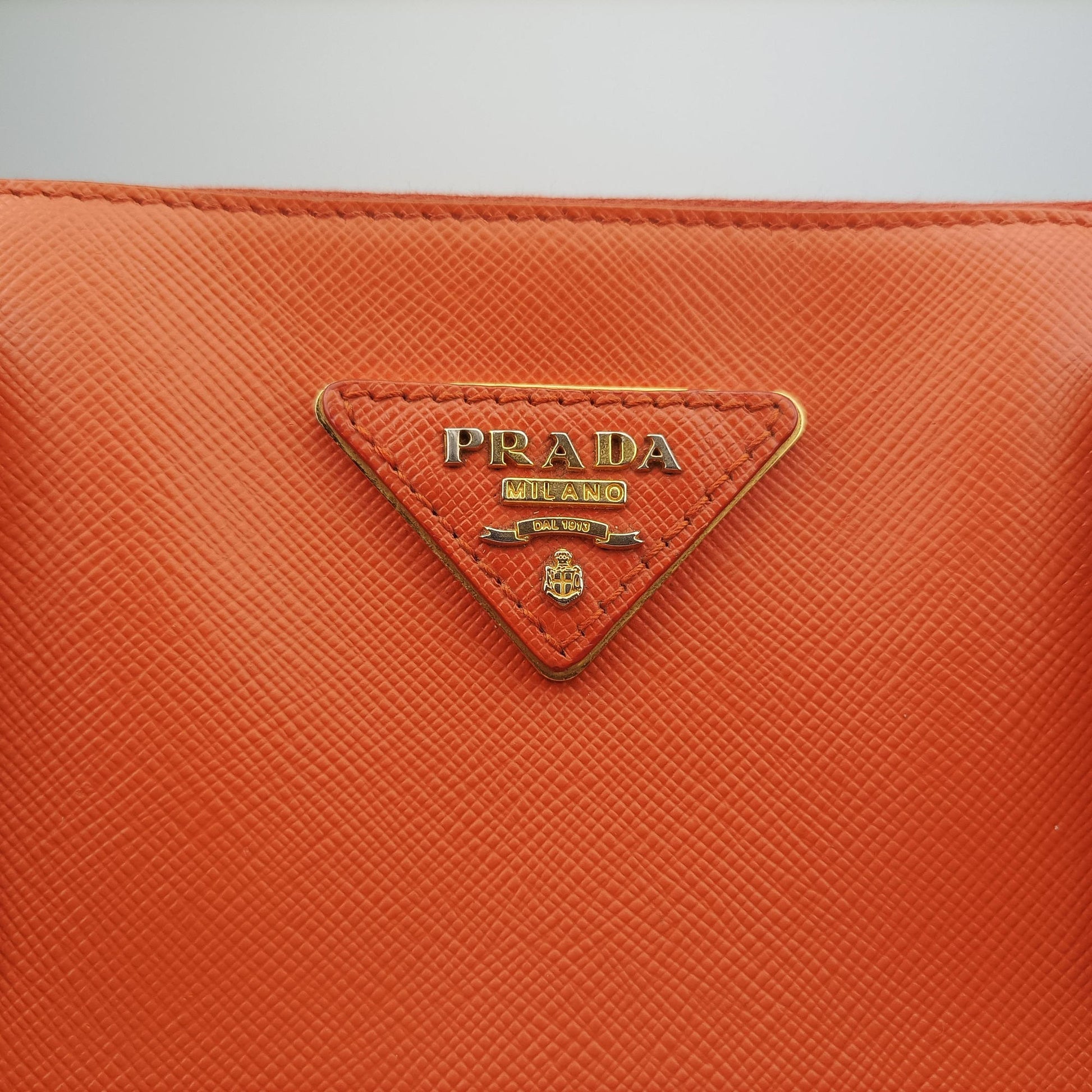 Galleria Orange×red SAFFIANO Leather BN1844 31/Aガレリア オレンジ×レッド サフィアーノレザー BN1844 31/A