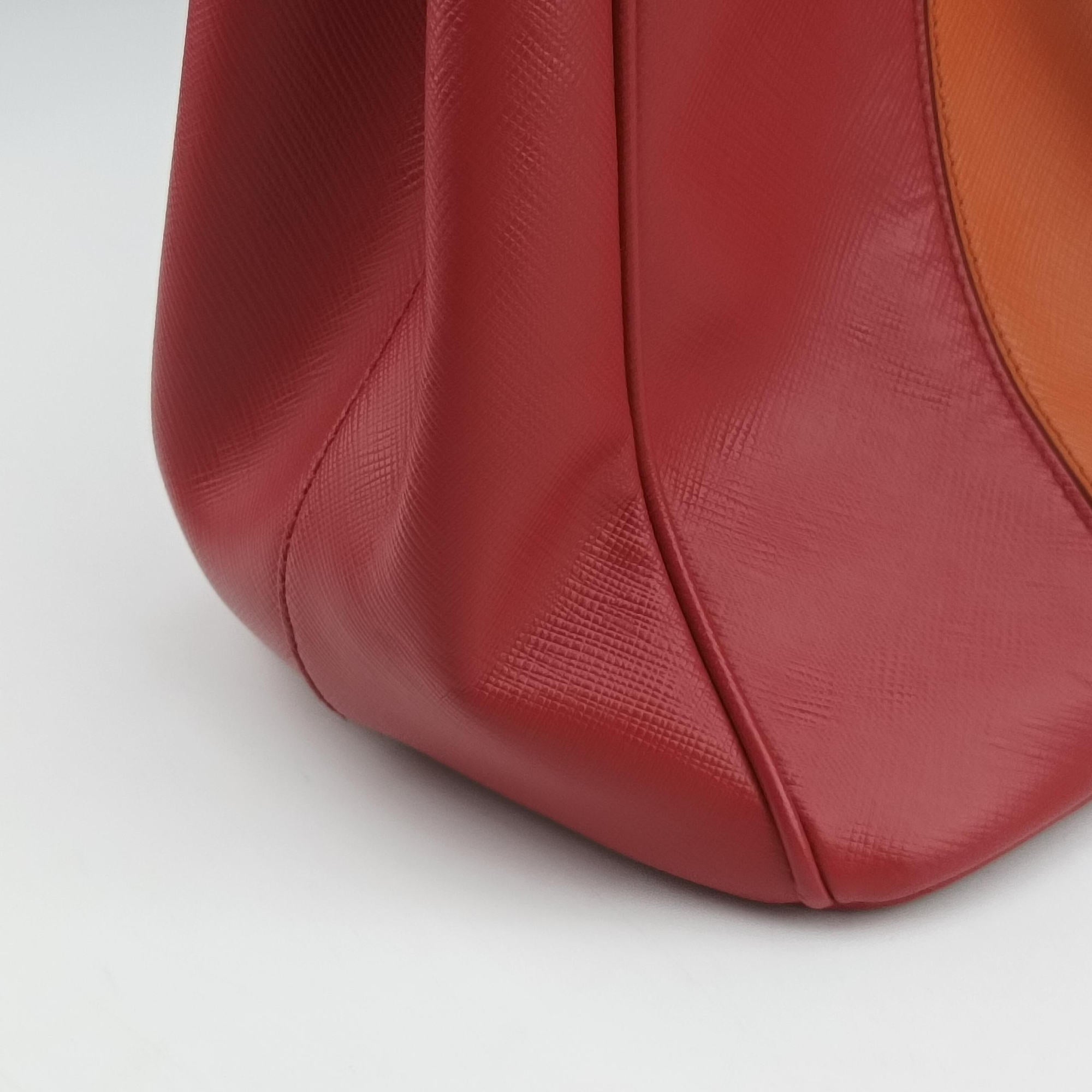 Galleria Orange×red SAFFIANO Leather BN1844 31/Aガレリア オレンジ×レッド サフィアーノレザー BN1844 31/A