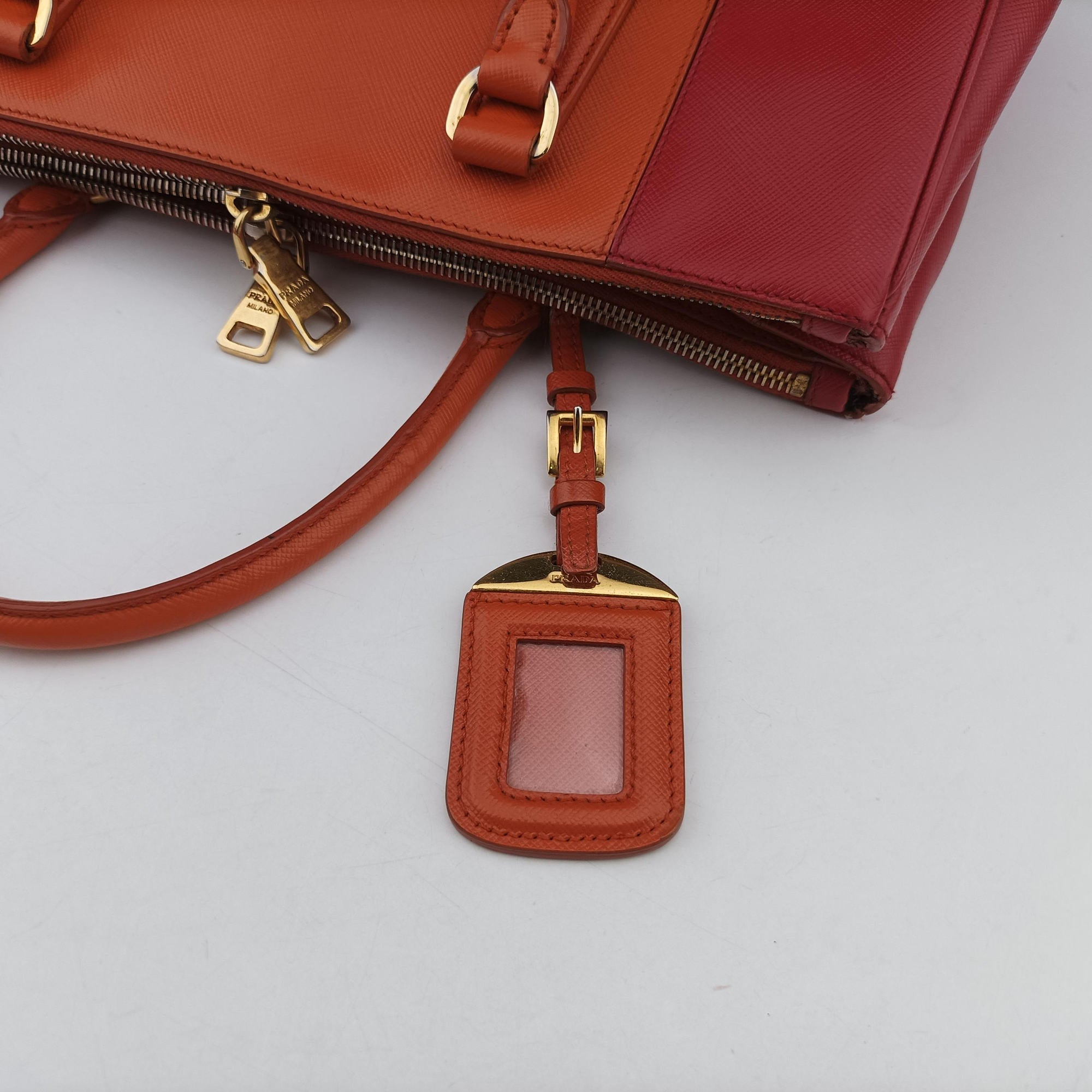 Galleria Orange×red SAFFIANO Leather BN1844 31/Aガレリア オレンジ×レッド サフィアーノレザー BN1844 31/A