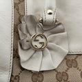 GG Pattern Trophy Beige × Ivory Leather×Canvas 189825 D01755150GG柄 トロフィー ベージュ×アイボリー レザー×キャンバス 189825 D01755150