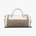 GG Pattern Trophy Beige × Ivory Leather×Canvas 189825 D01755150GG柄 トロフィー ベージュ×アイボリー レザー×キャンバス 189825 D01755150