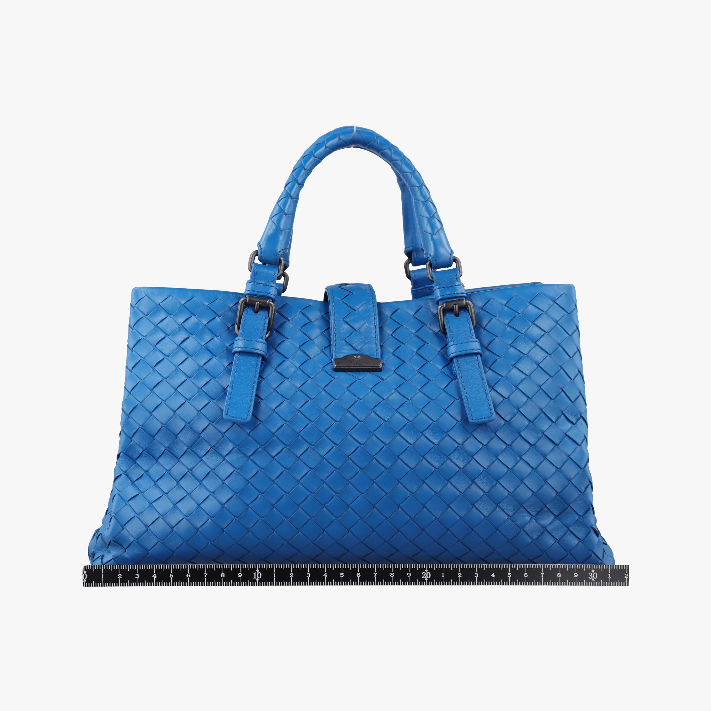 Roma Intrecciato Blue lambskin B02133734Tローマ イントレチャート ブルー ラムスキン B02133734T