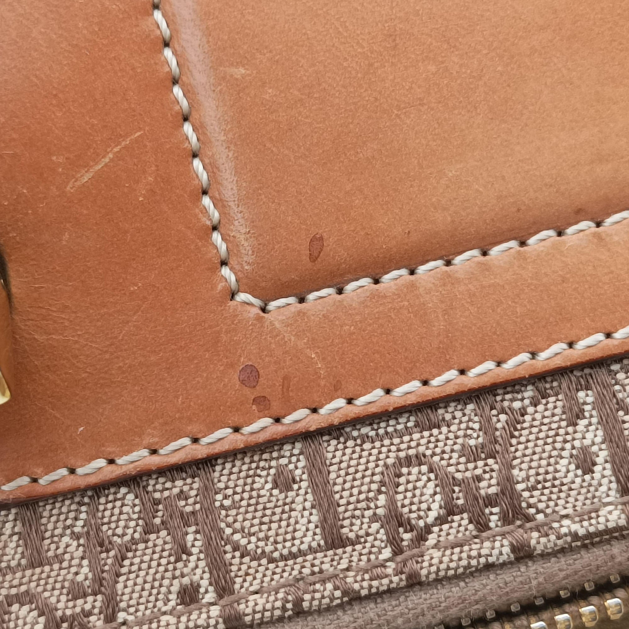 Street Chic Trotter Beige×brown canvas×leather 03BM-0093ストリートシックトロッター ベージュ×ブラウン キャンバス×レザー 03BM-0093