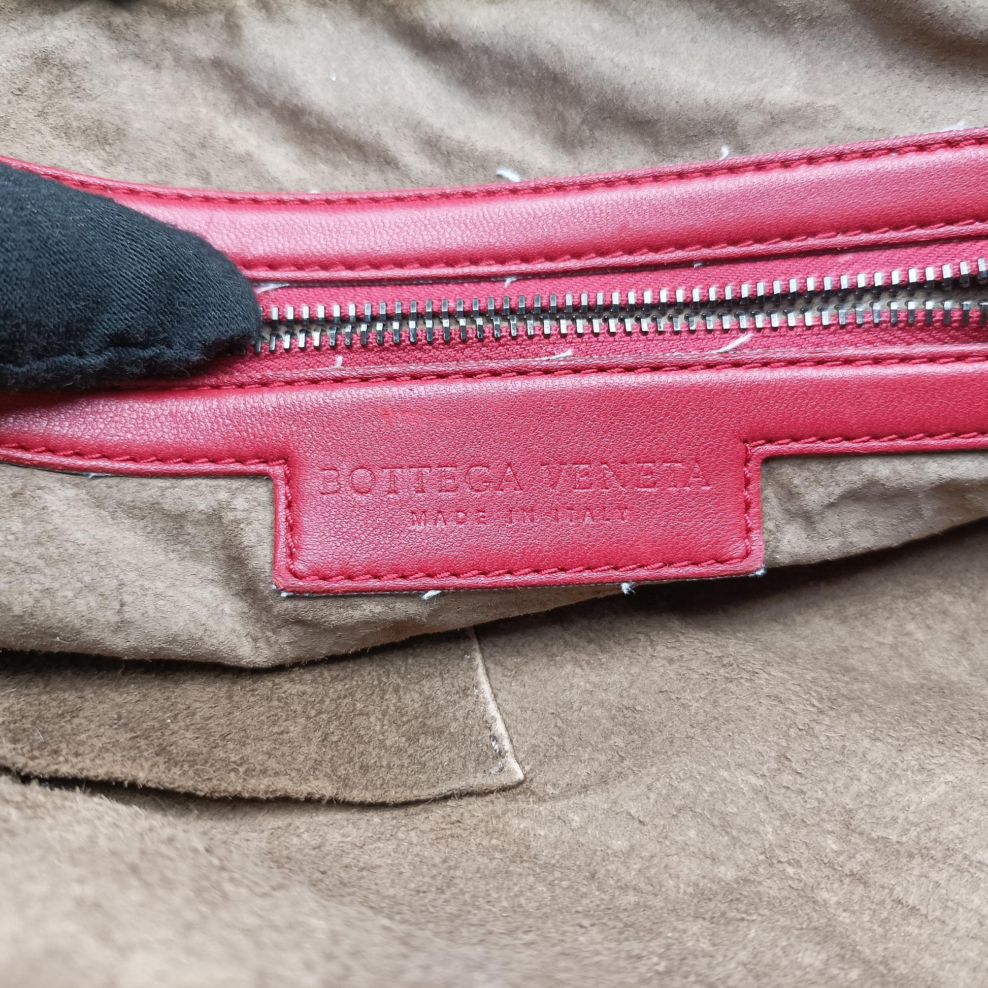 NODINI Intrecciato Red lambskin B01263721Wノディーニ イントレチャート レッド ラムスキン B01263721W