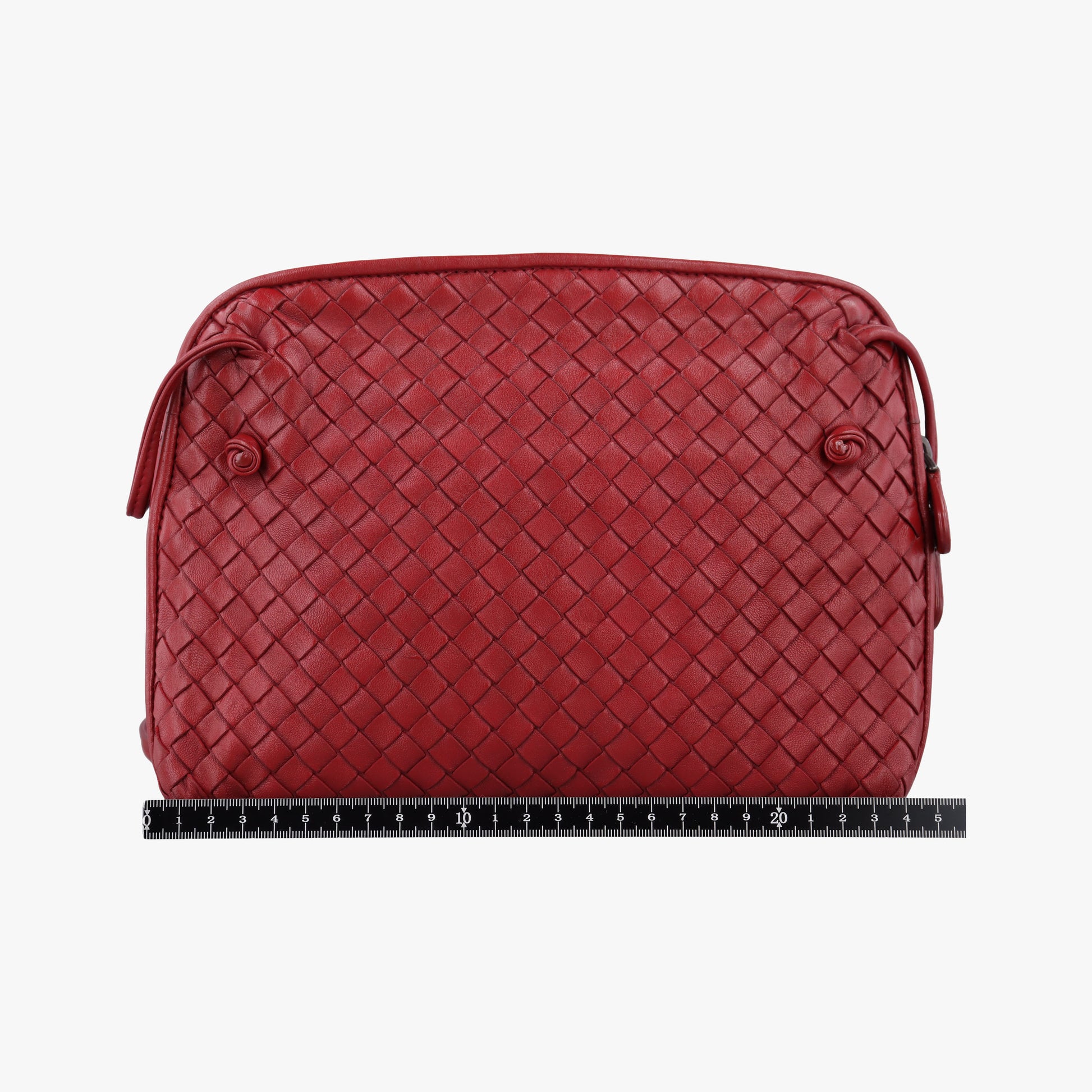 NODINI Intrecciato Red lambskin B01263721Wノディーニ イントレチャート レッド ラムスキン B01263721W