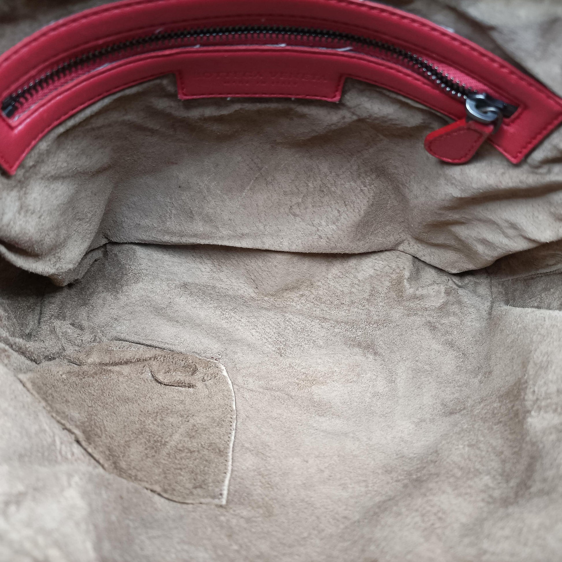 NODINI Intrecciato Red lambskin B01263721Wノディーニ イントレチャート レッド ラムスキン B01263721W