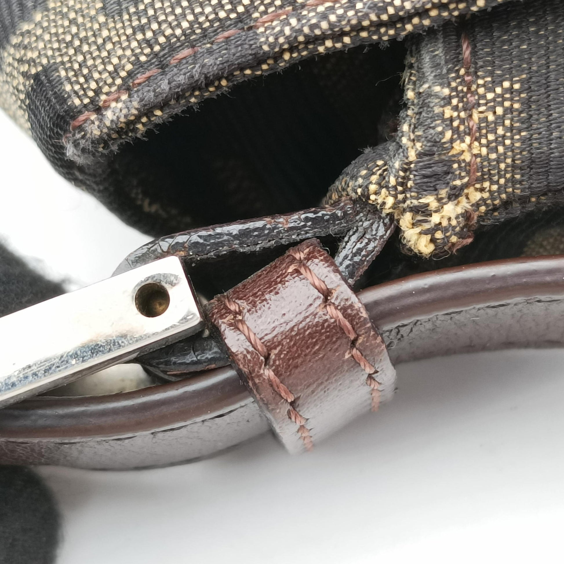 Baguette Zucchino Brown canvas 377526 Lot number unknownバゲット ズッキーニ ブラウン キャンバス 377526 製番不明