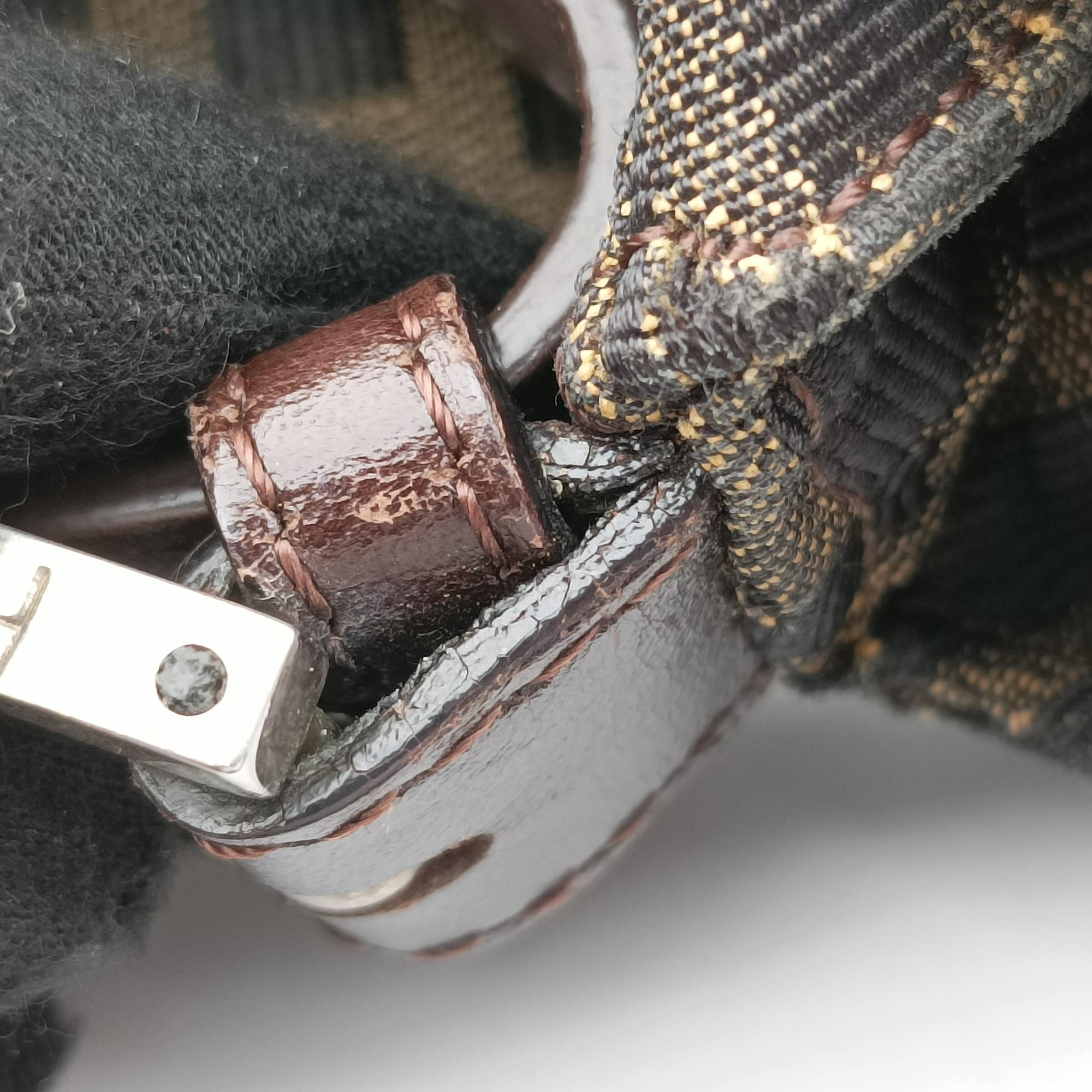 Baguette Zucchino Brown canvas 377526 Lot number unknownバゲット ズッキーニ ブラウン キャンバス 377526 製番不明