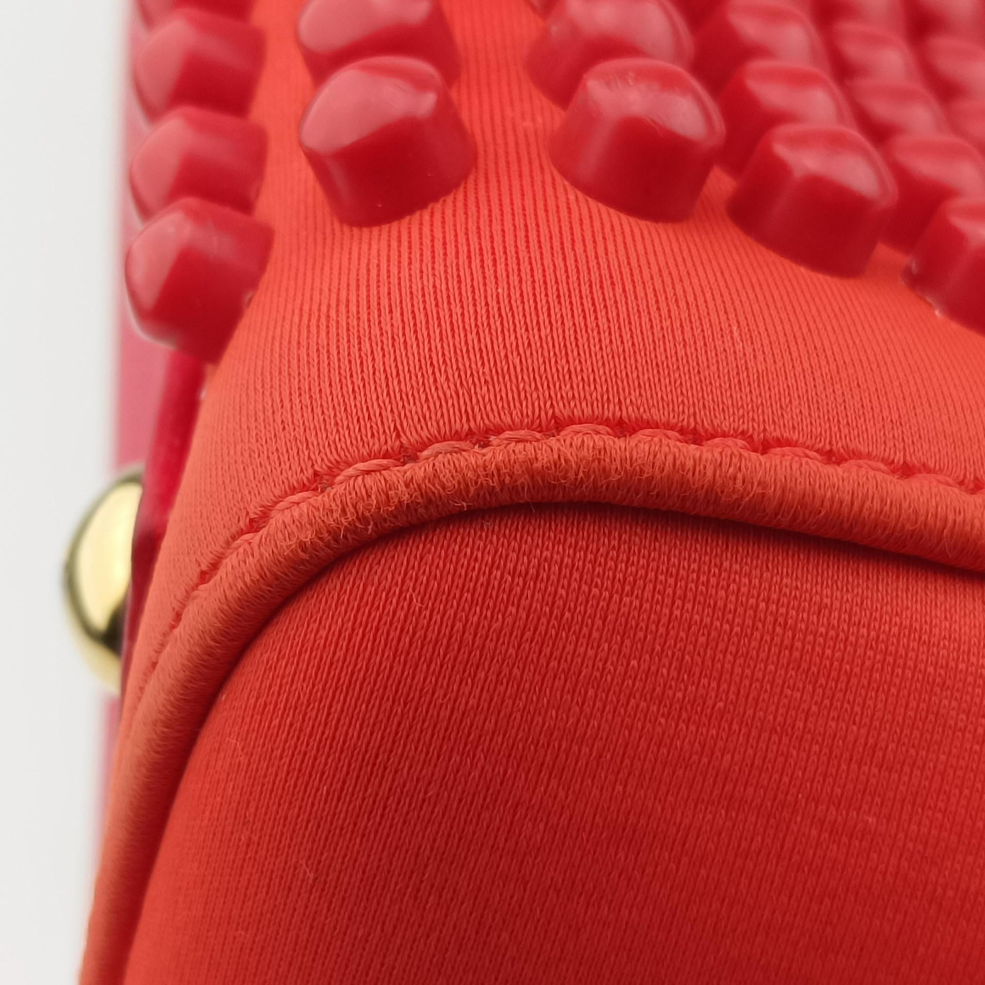 2 JOURS Orange x Red fabric x Leather 8BH250 8BH250-K1X 138-2516トゥージュール オレンジ x レッド ファブリック x レザー 8BH250 8BH250-K1X 138-2516