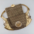 Zucchino Borsa golden×Multicolour canvas×leather 8BR429 2241-8BR429-LPB-048ズッキーノ ボルサ ゴールド×マルチカラー キャンバス×レザー 8BR429 2241-8BR429-LPB-048