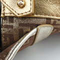 Zucchino Borsa golden×Multicolour canvas×leather 8BR429 2241-8BR429-LPB-048ズッキーノ ボルサ ゴールド×マルチカラー キャンバス×レザー 8BR429 2241-8BR429-LPB-048