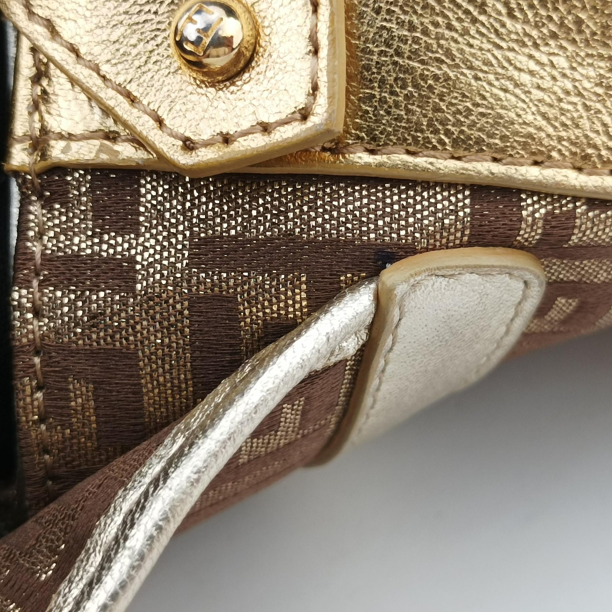 Zucchino Borsa golden×Multicolour canvas×leather 8BR429 2241-8BR429-LPB-048ズッキーノ ボルサ ゴールド×マルチカラー キャンバス×レザー 8BR429 2241-8BR429-LPB-048