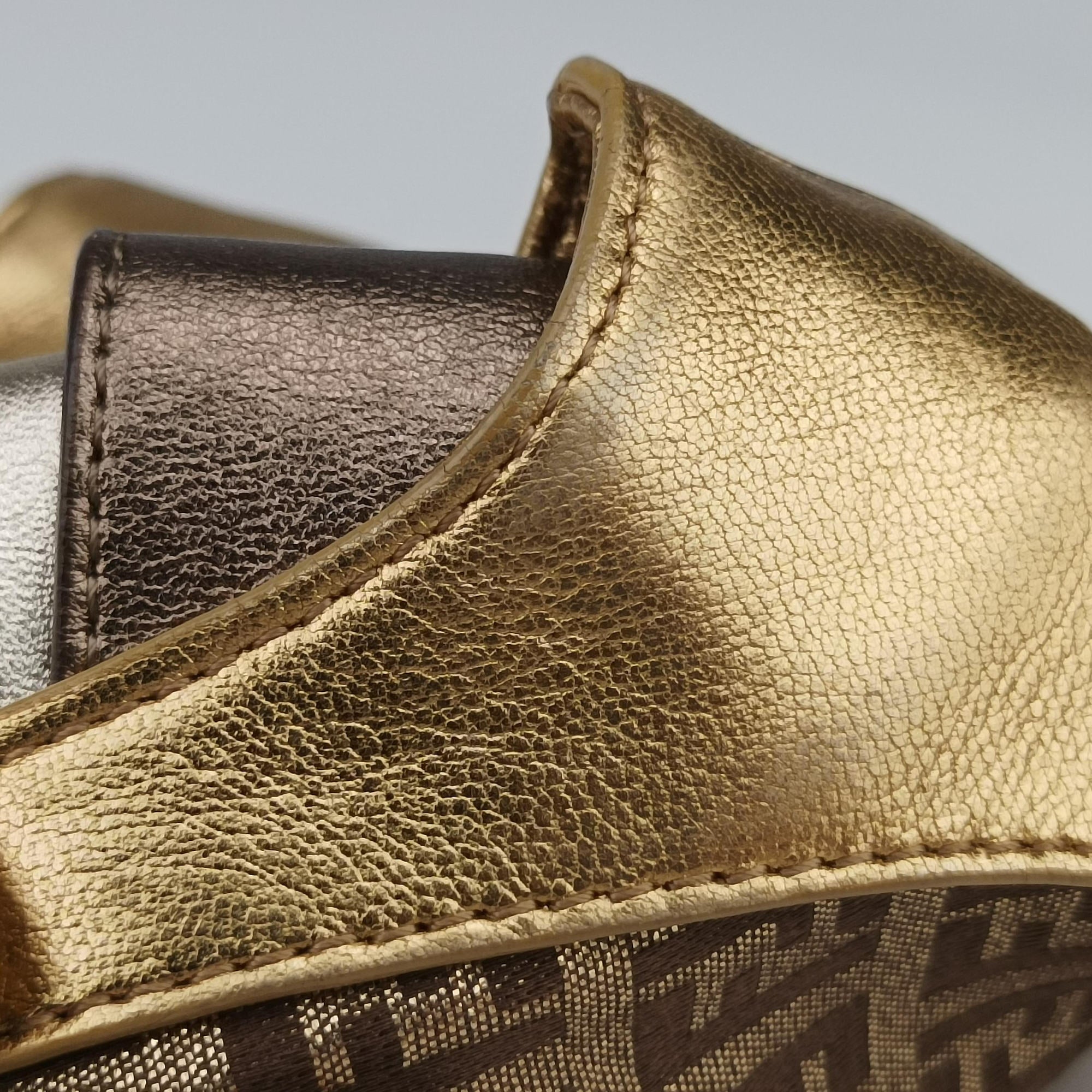 Zucchino Borsa golden×Multicolour canvas×leather 8BR429 2241-8BR429-LPB-048ズッキーノ ボルサ ゴールド×マルチカラー キャンバス×レザー 8BR429 2241-8BR429-LPB-048