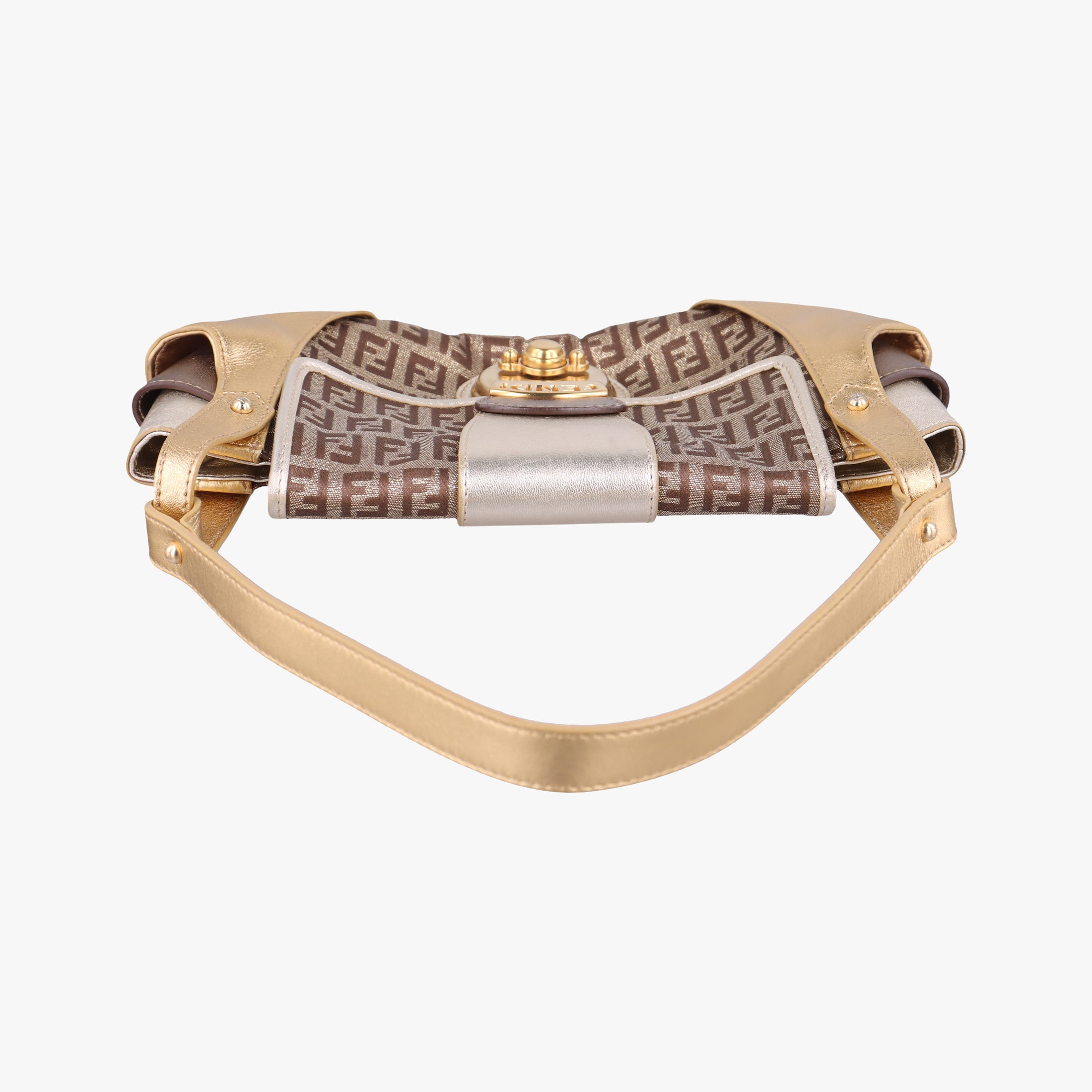Zucchino Borsa golden×Multicolour canvas×leather 8BR429 2241-8BR429-LPB-048ズッキーノ ボルサ ゴールド×マルチカラー キャンバス×レザー 8BR429 2241-8BR429-LPB-048