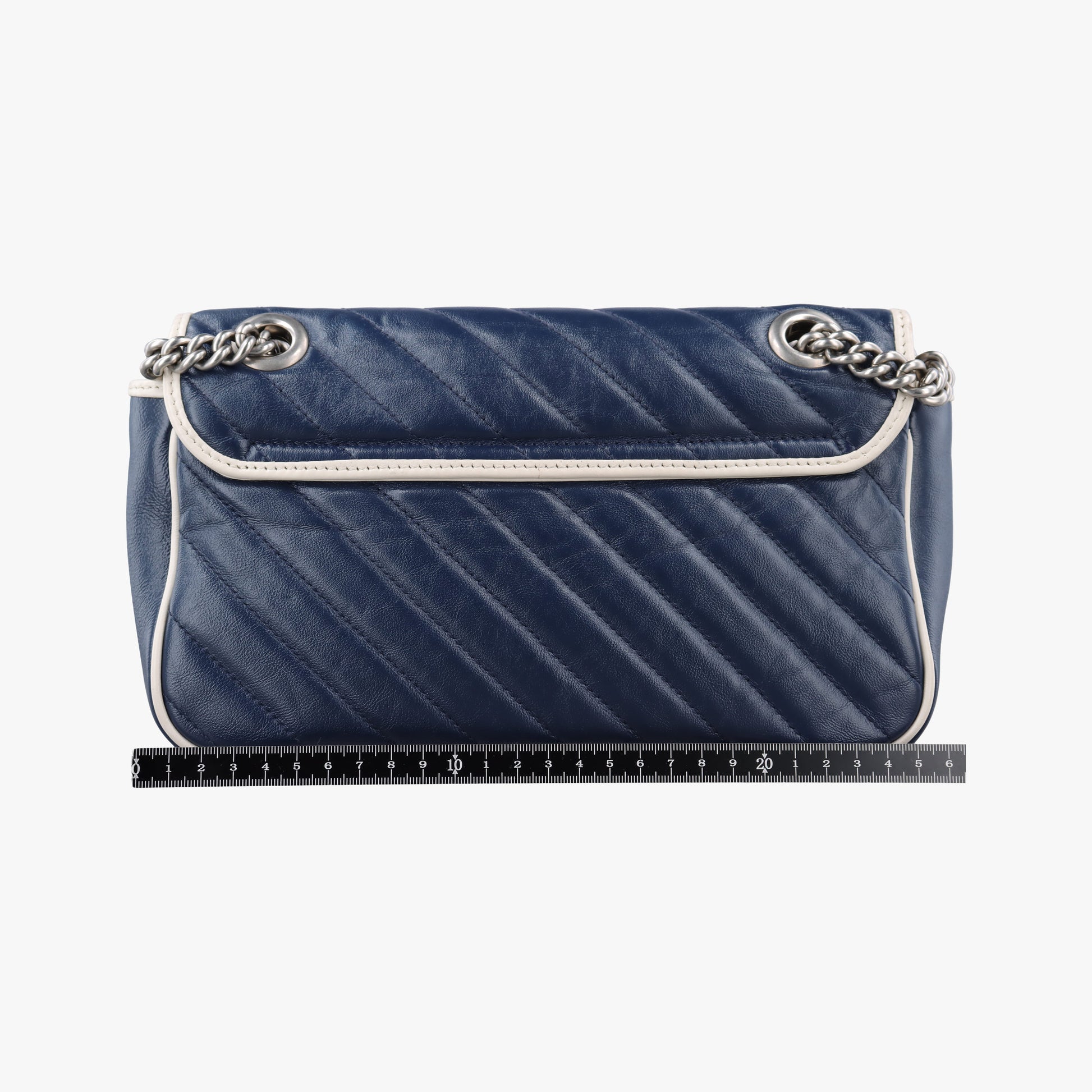 GG Marmont Blue Leather 443497 F031908661GGマーモント ブルー レザー 443497 F031908661
