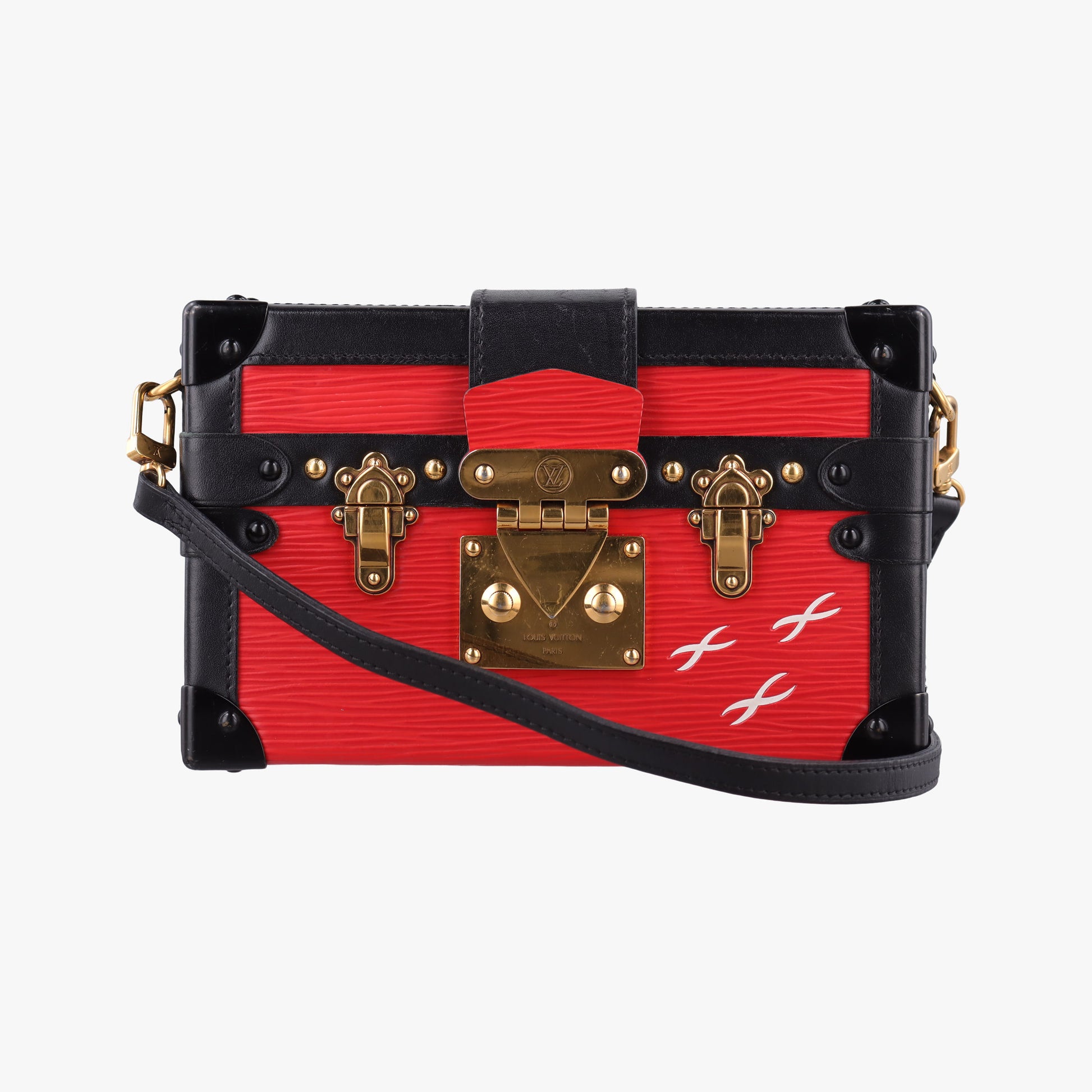 PETITE MALLE Noir×COQUELICOT epi×Leather M54651 DU3175プティット マル ノワール×コクリコ エピ ×レザー M54651 DU3175