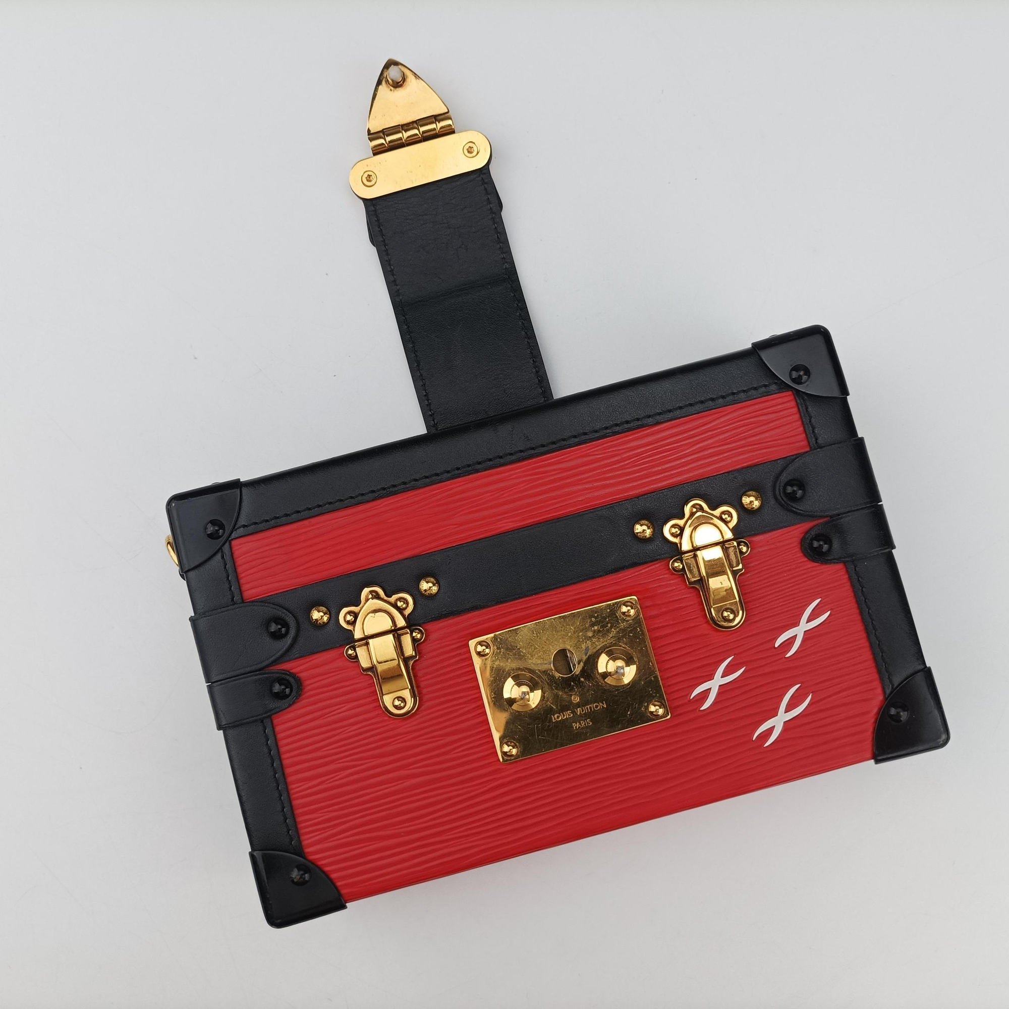 PETITE MALLE Noir×COQUELICOT epi×Leather M54651 DU3175プティット マル ノワール×コクリコ エピ ×レザー M54651 DU3175
