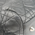 Pre-owned Christian Dior Cannage Dior Soft Shopping Black lambskin  shoulderbag | stylenewstar