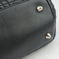 Pre-owned Christian Dior Cannage Dior Soft Shopping Black lambskin  shoulderbag | stylenewstar