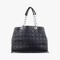 Pre-owned Christian Dior Cannage Dior Soft Shopping Black lambskin  shoulderbag | stylenewstar