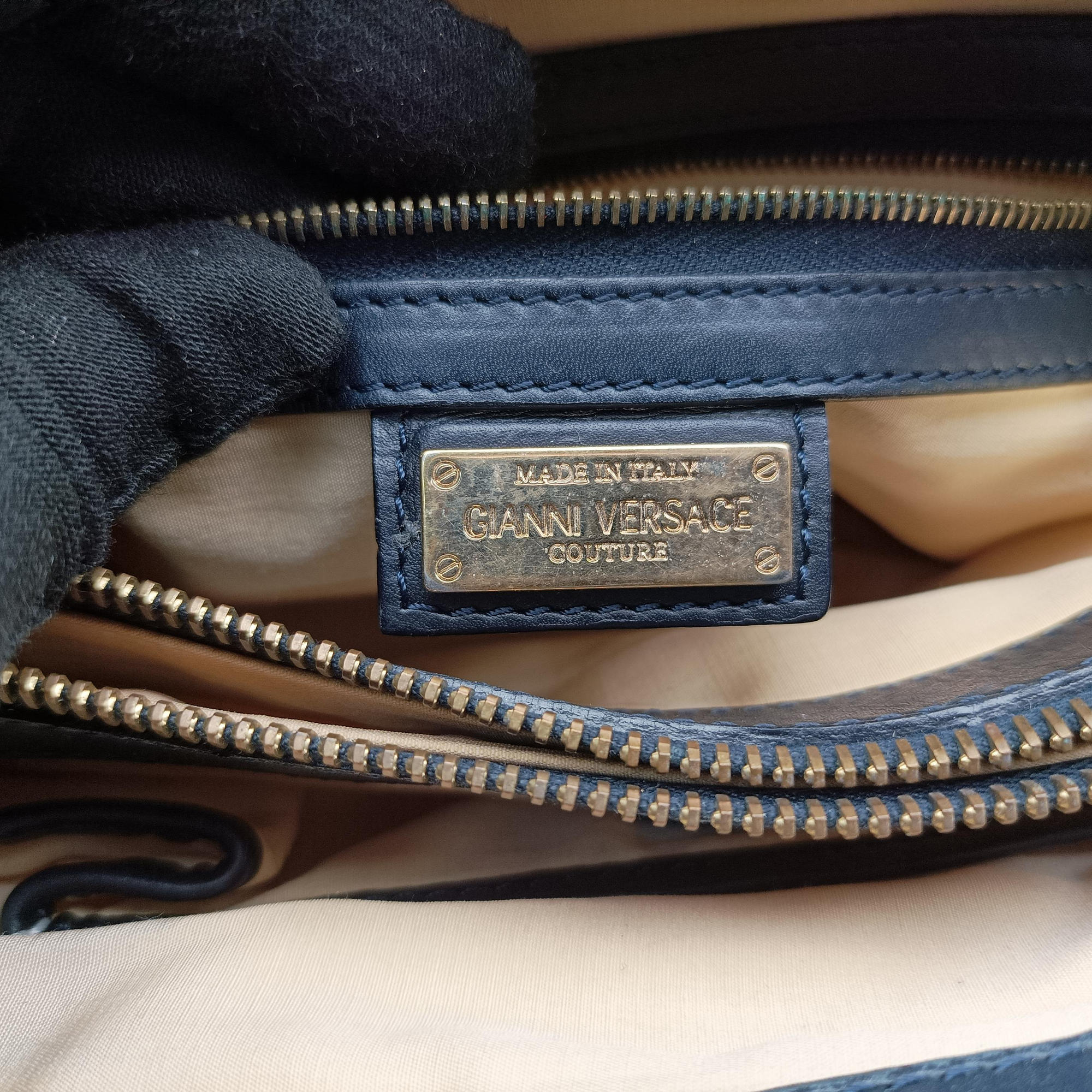 Medusa quilted Navy Leather メドゥーサ キルティング ネービー レザー 