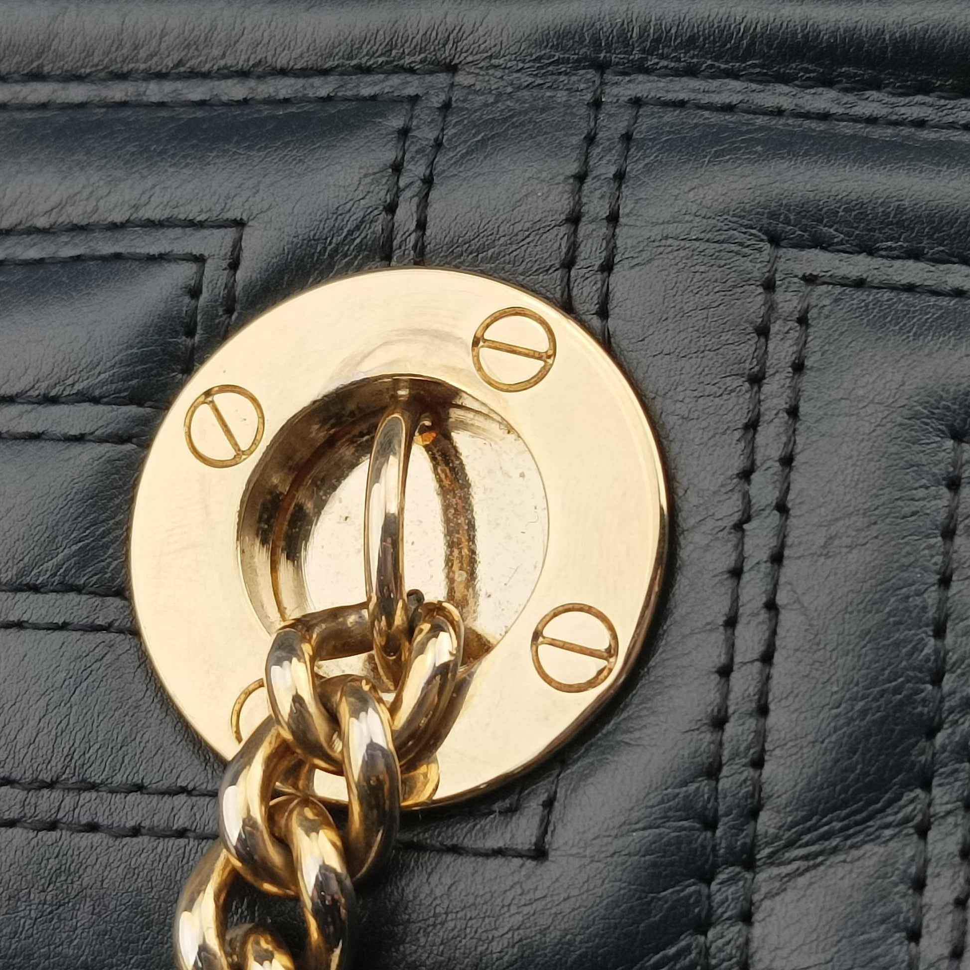 Medusa quilted Navy Leather メドゥーサ キルティング ネービー レザー 