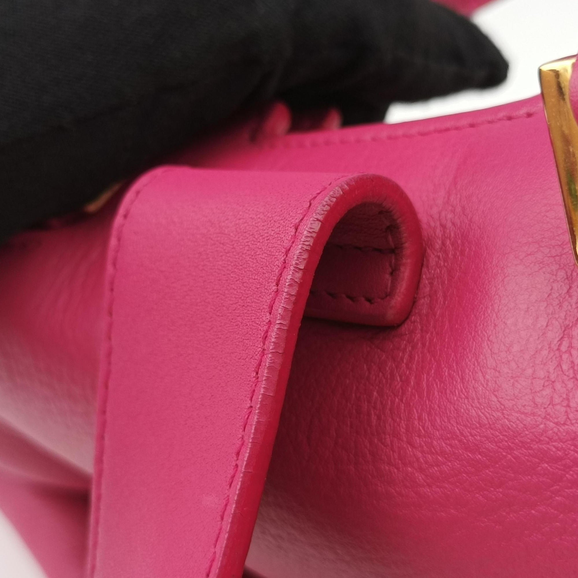 Y Ligne Petit Cabas Rose Leather 311210 311210.529258Yライン プチカバス ローズ レッド レザー 311210 311210.529258
