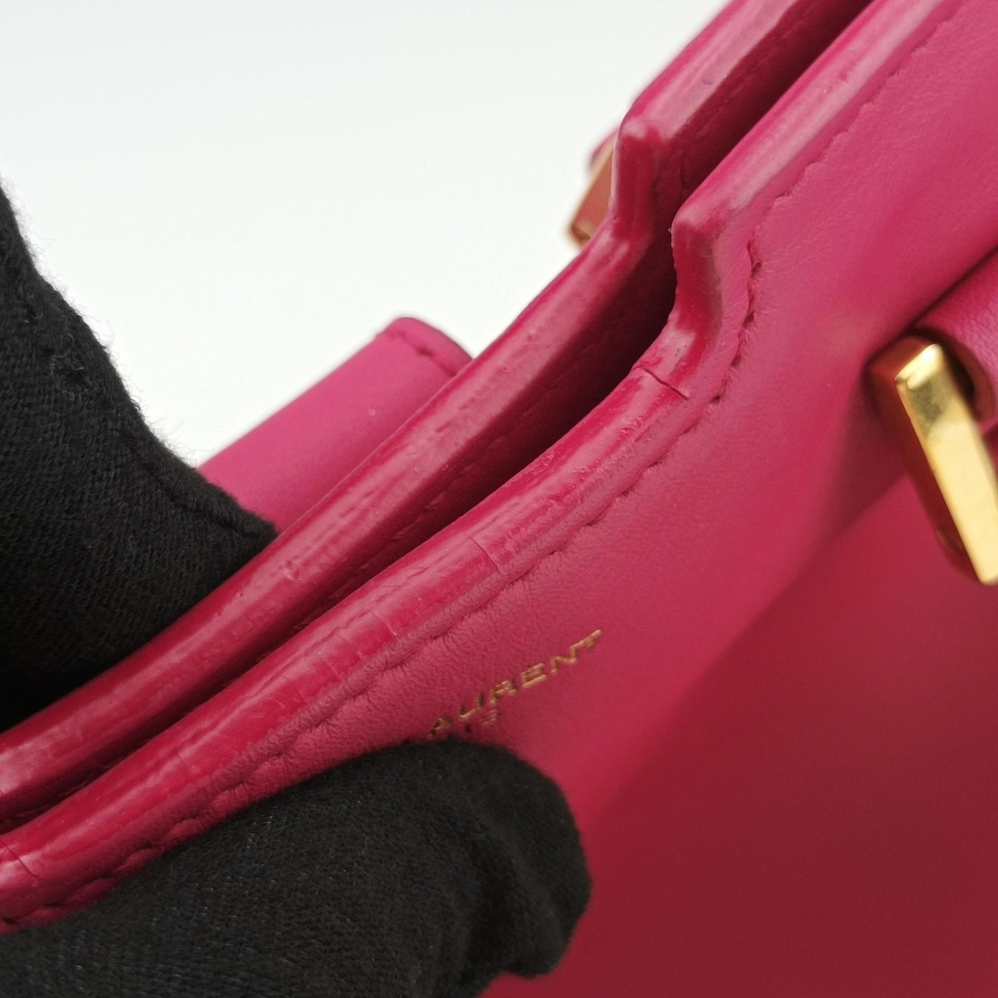 Y Ligne Petit Cabas Rose Leather 311210 311210.529258Yライン プチカバス ローズ レッド レザー 311210 311210.529258