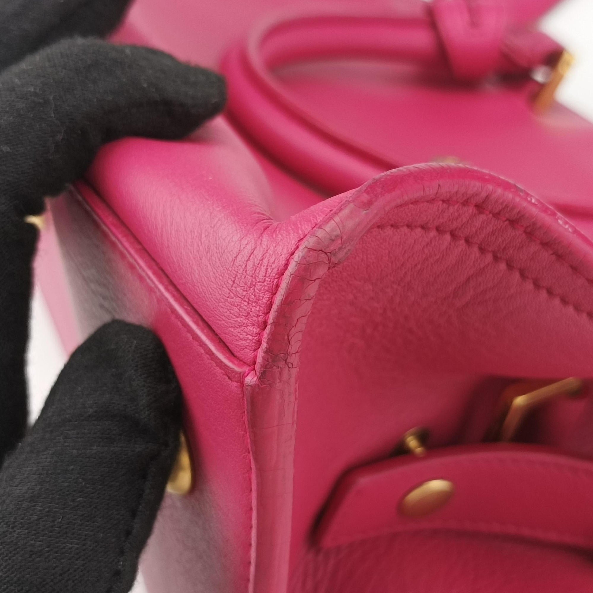 Y Ligne Petit Cabas Rose Leather 311210 311210.529258Yライン プチカバス ローズ レッド レザー 311210 311210.529258